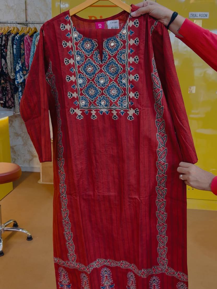 Heritage Ajrakh Print 3-Piece Suit Set