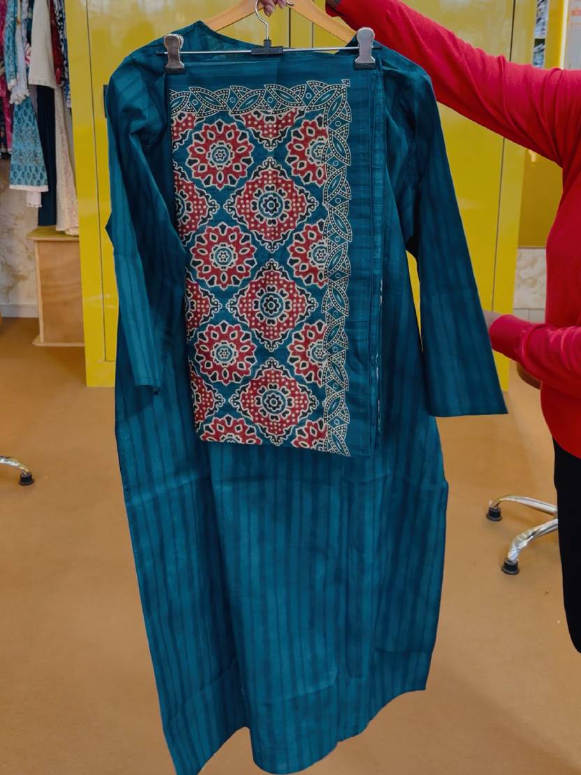 Heritage Ajrakh Print 3-Piece Suit Set