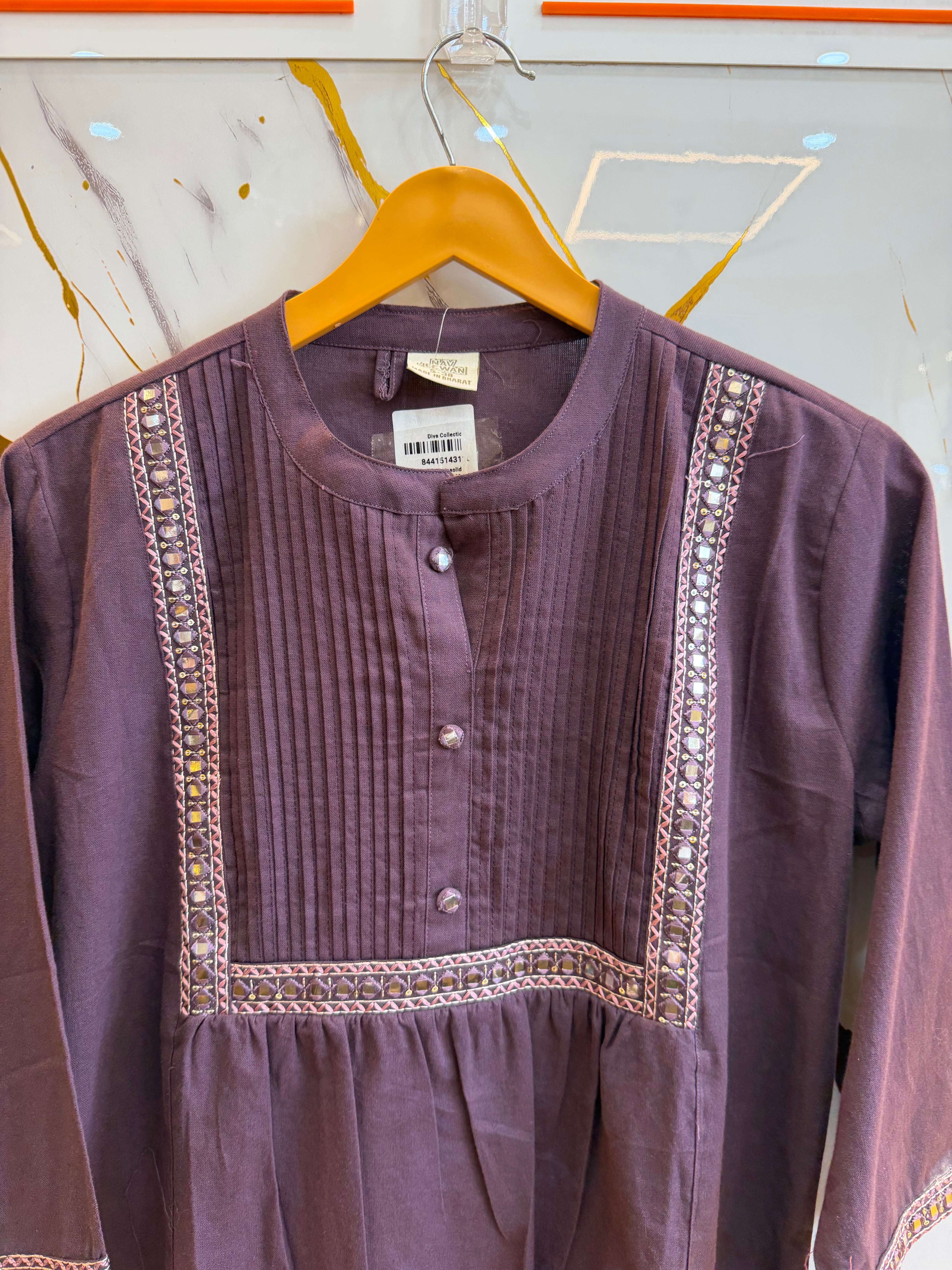 GraceLine Cotton Embroidered Kurti