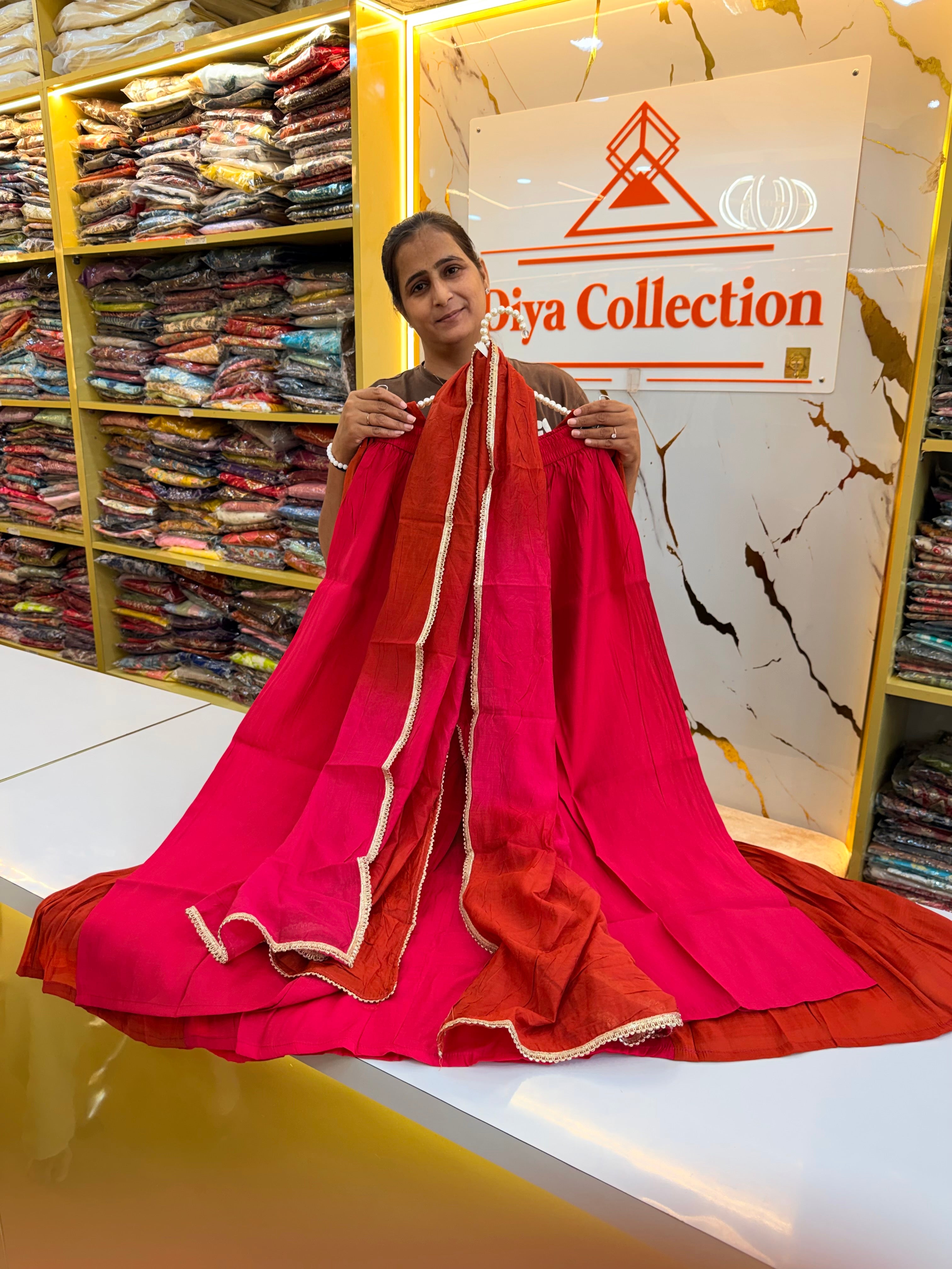 Rajkumari Pink Embroidered Anarkali