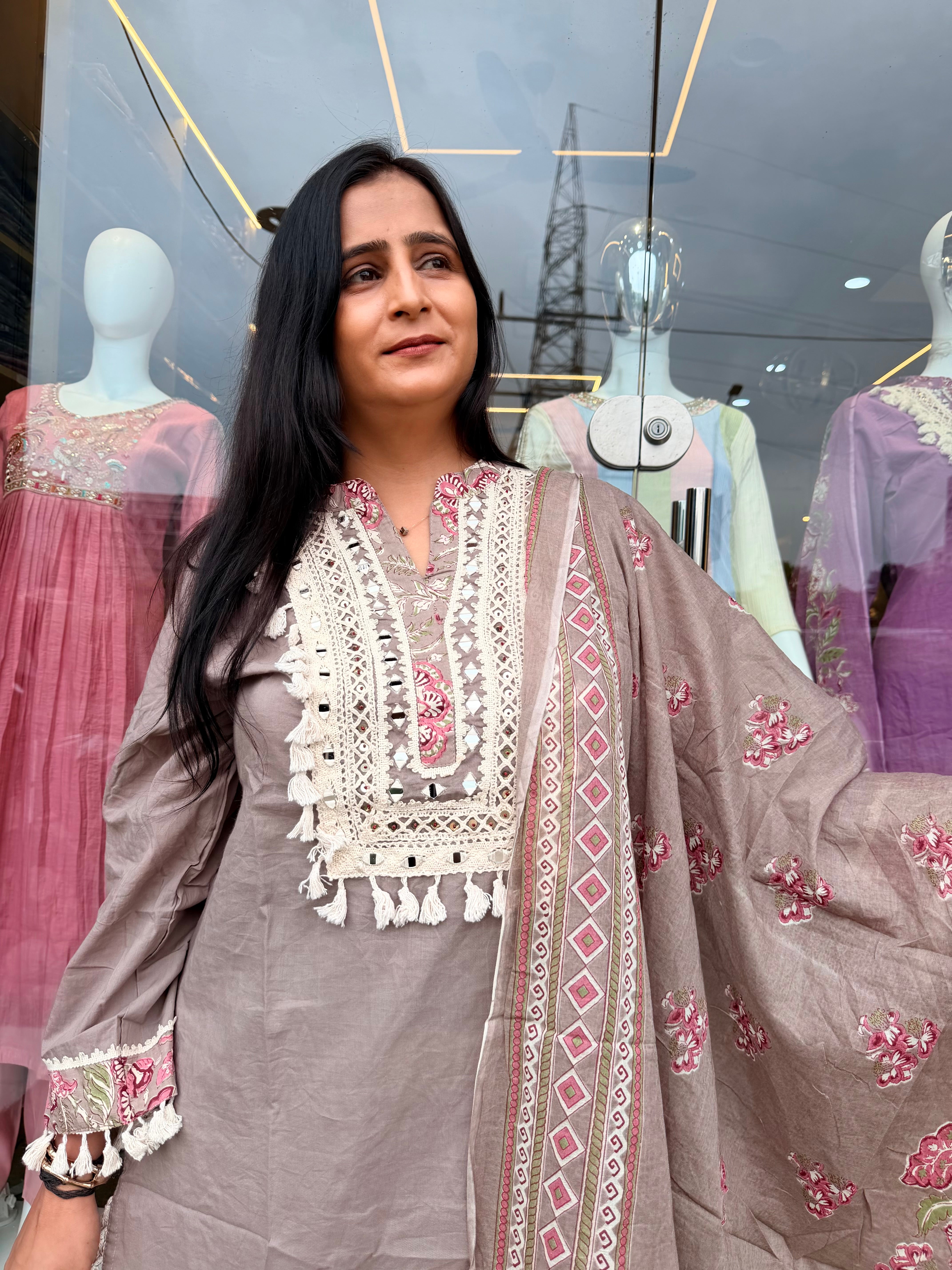 Mehfil Floral Cotton Suit Set