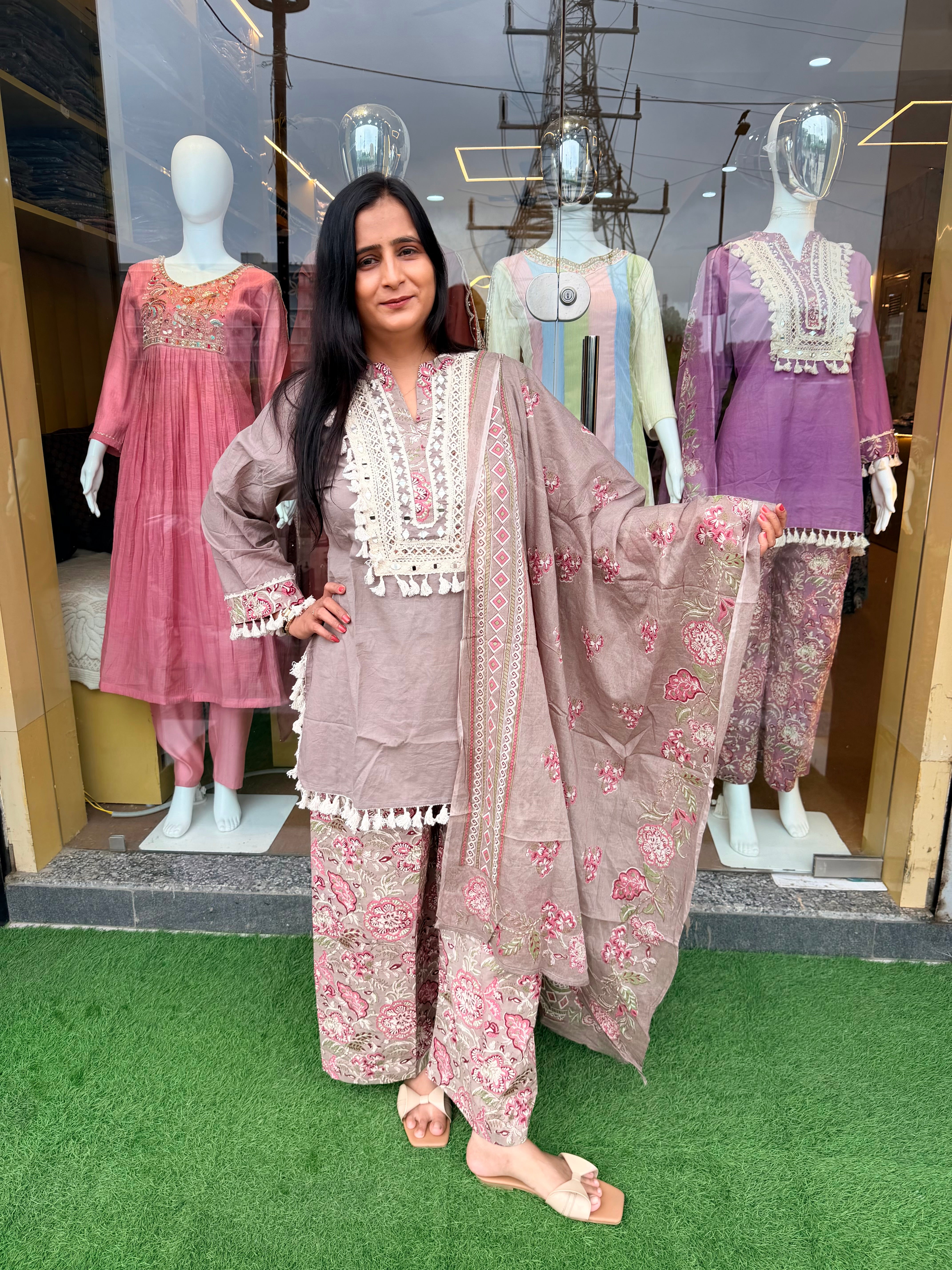 Mehfil Floral Cotton Suit Set