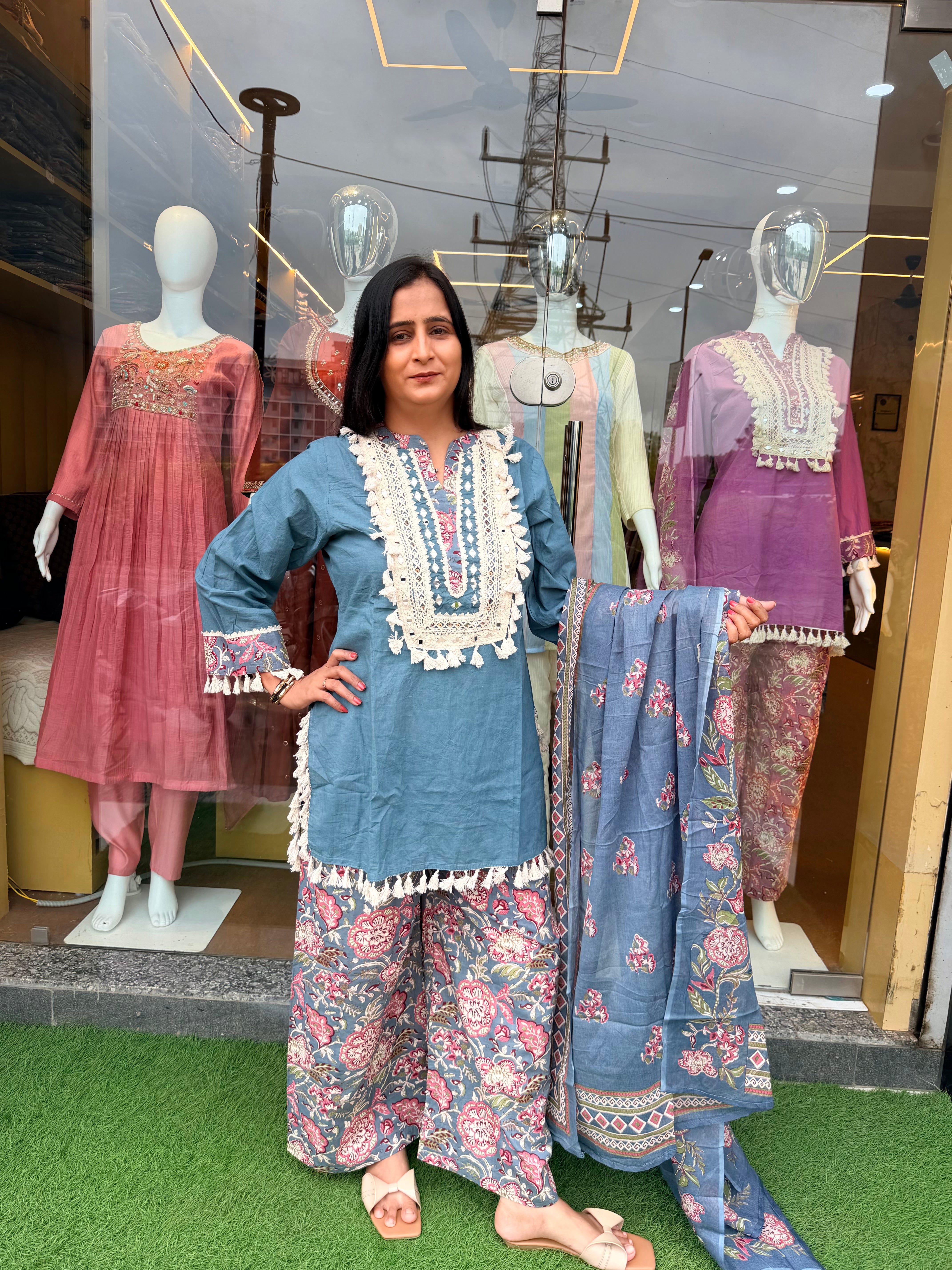 Mehfil Floral Cotton Suit Set