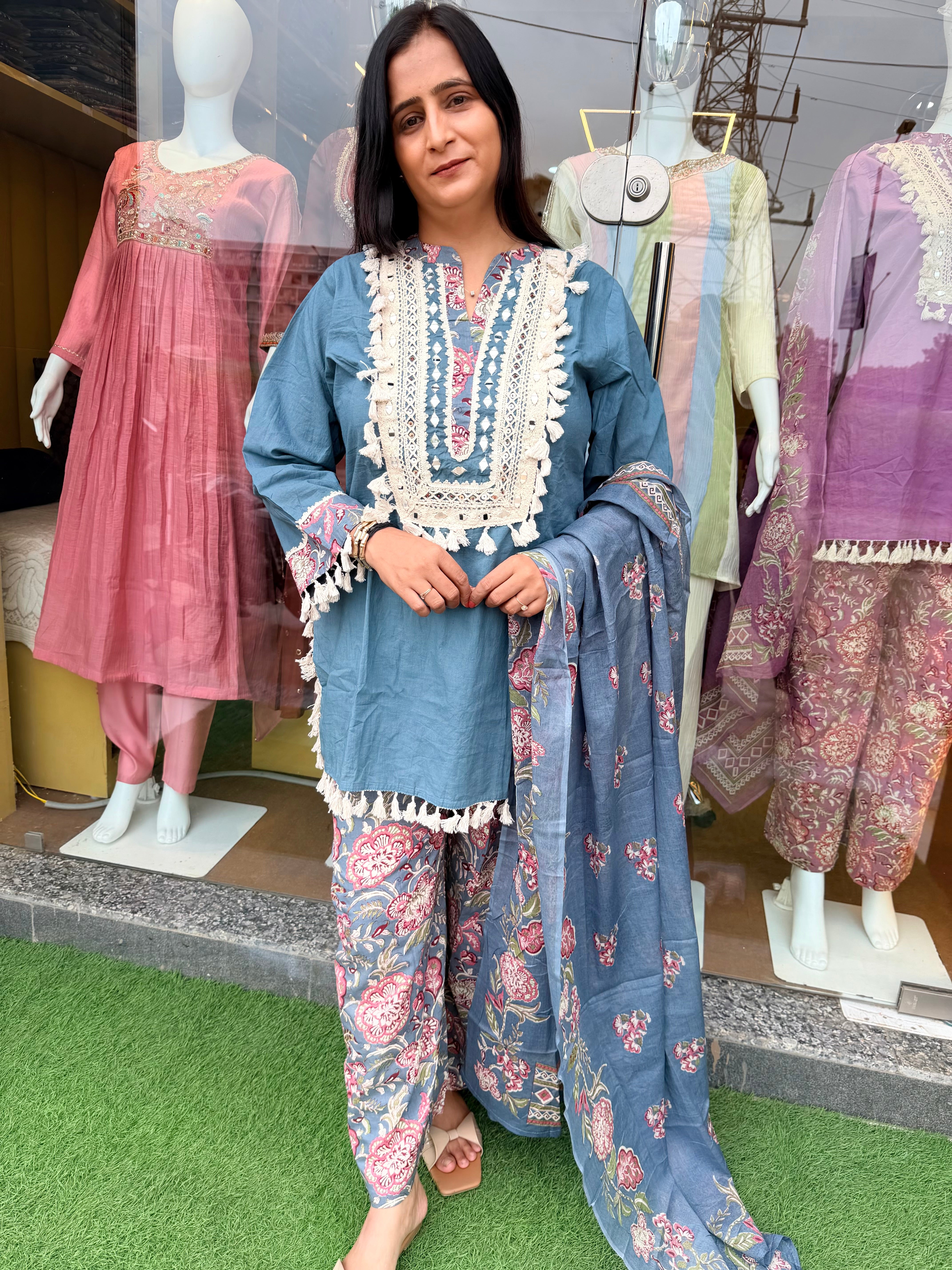 Mehfil Floral Cotton Suit Set