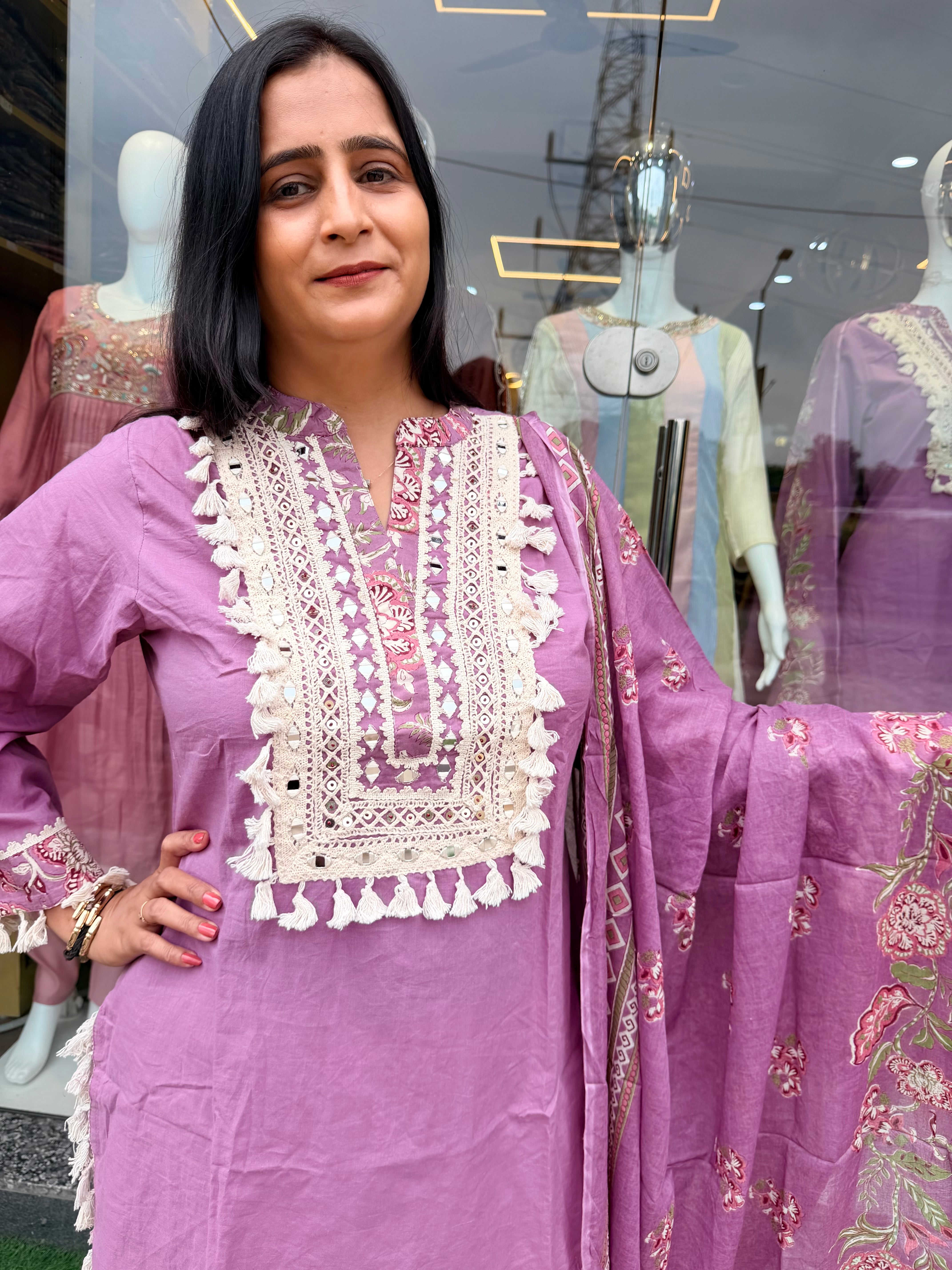 Mehfil Floral Cotton Suit Set