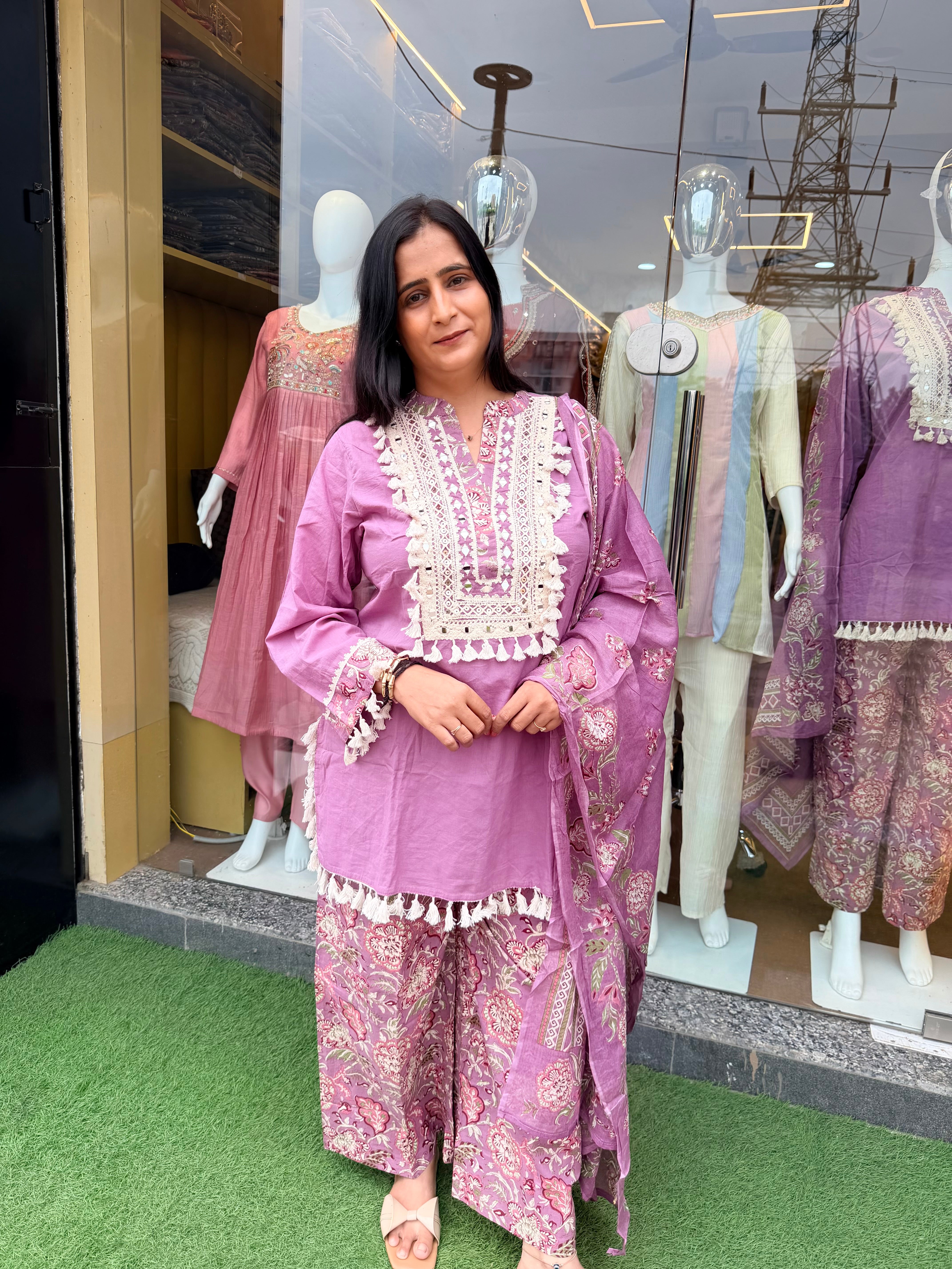 Mehfil Floral Cotton Suit Set