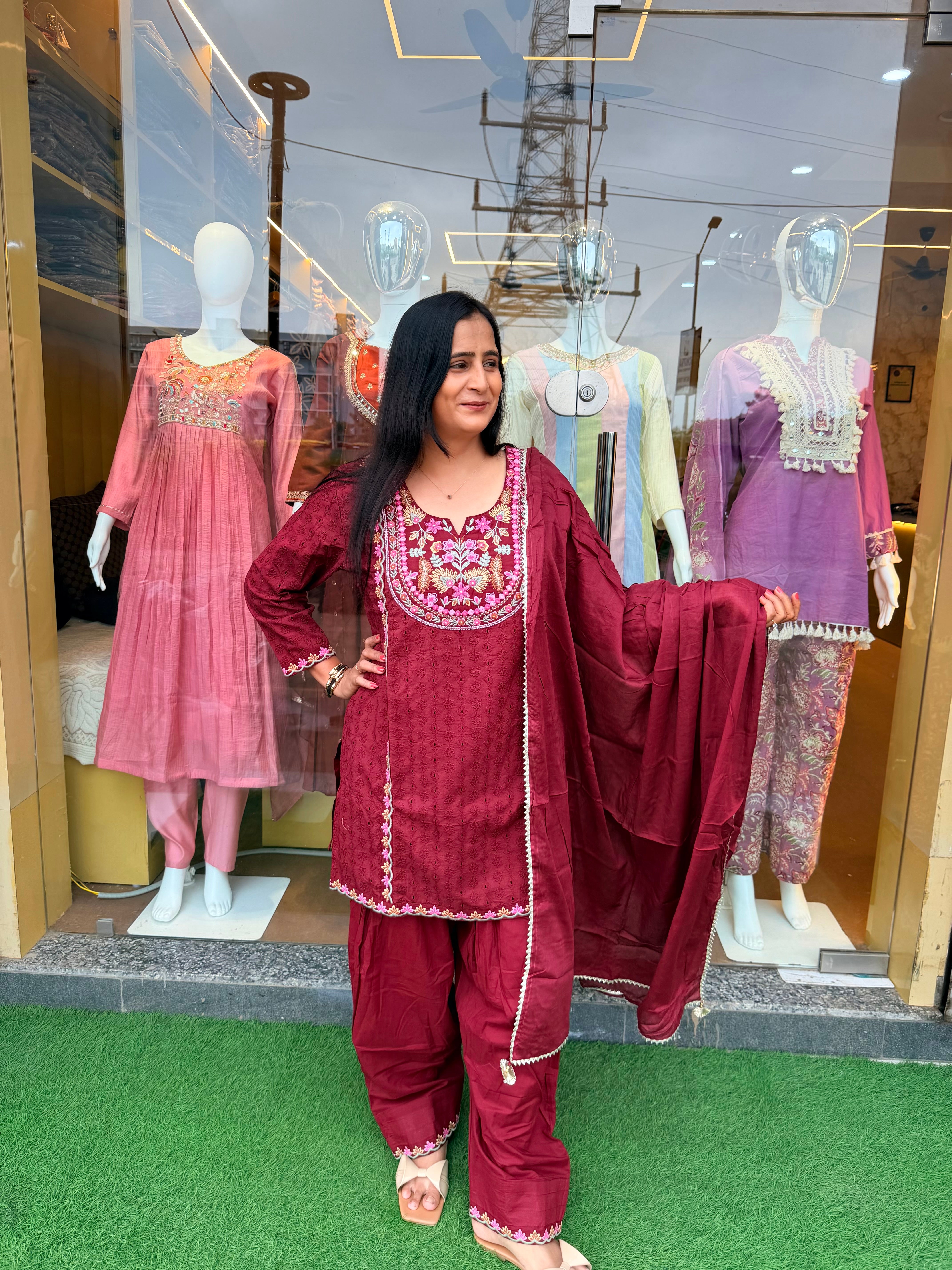 Sitara Embroidered 3-Piece Set