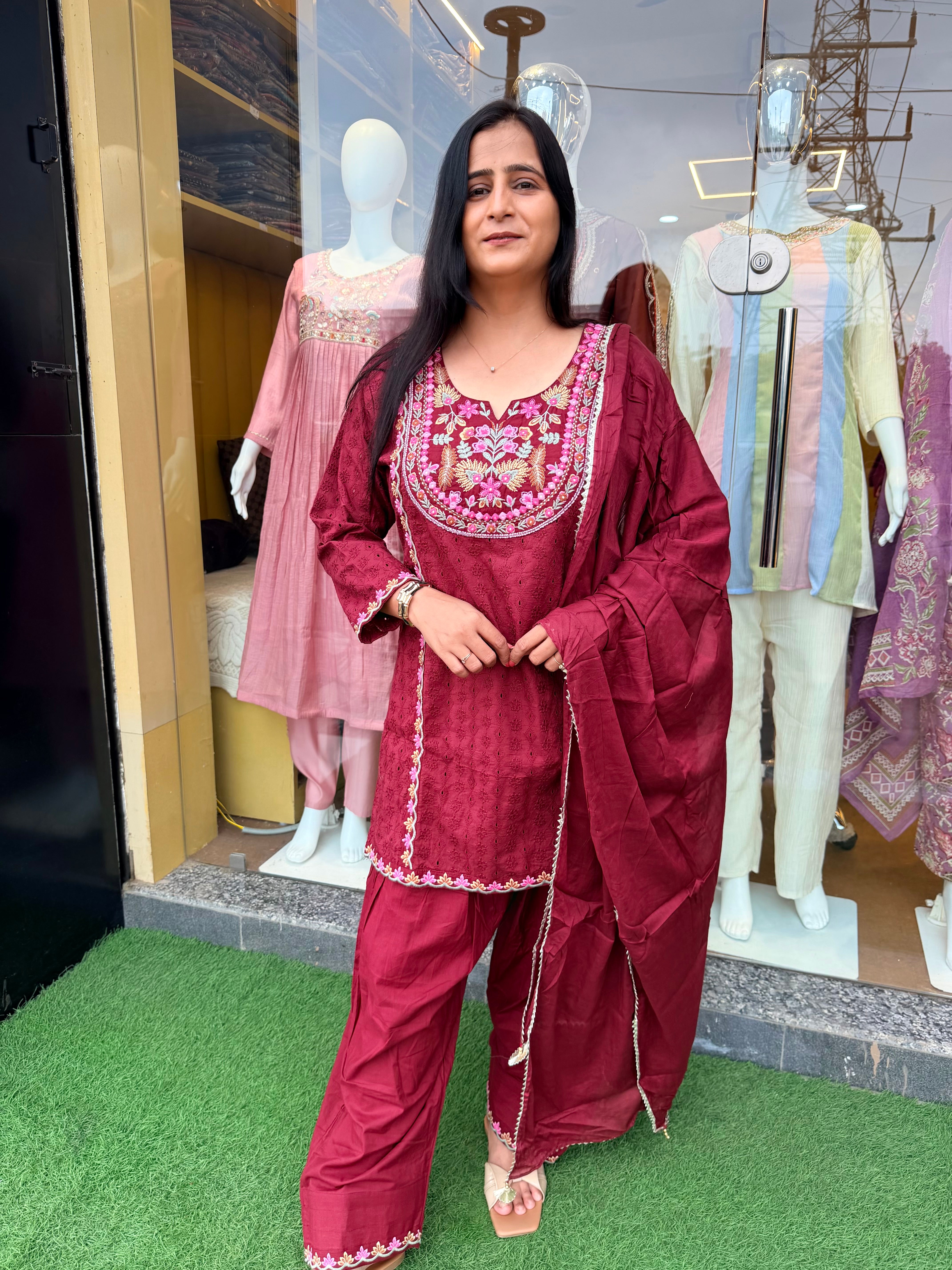 Sitara Embroidered 3-Piece Set