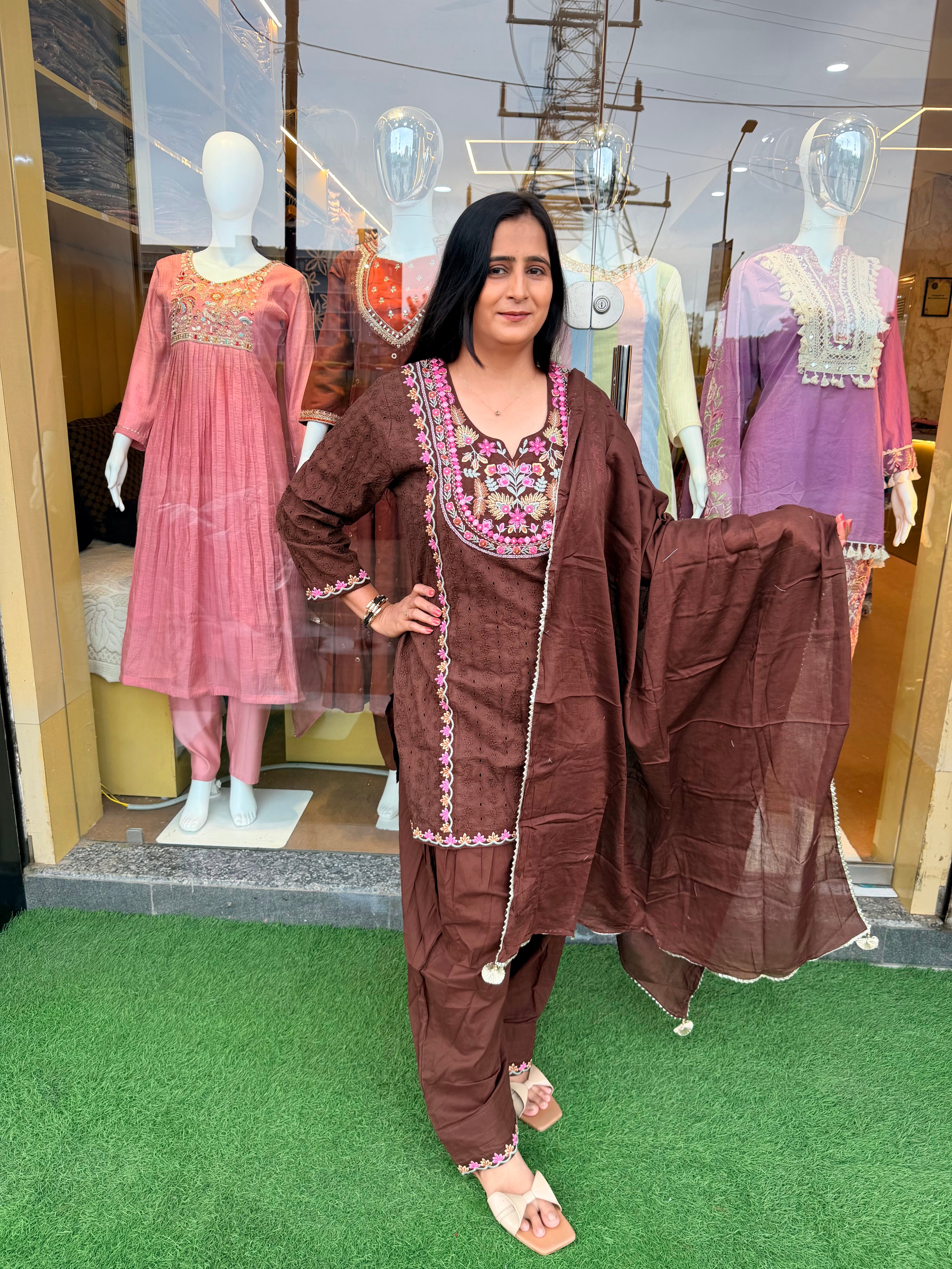 Sitara Embroidered 3-Piece Set