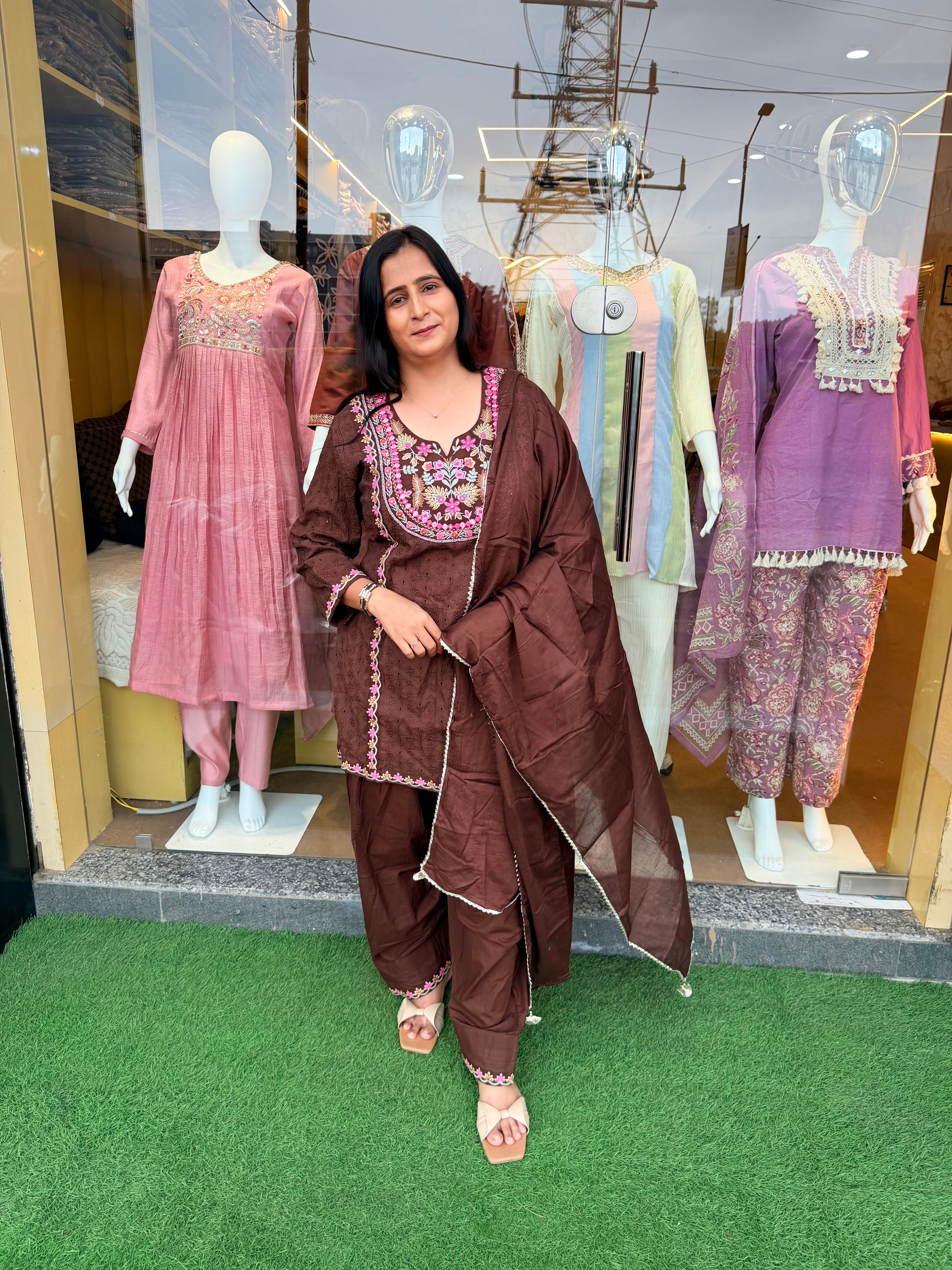 Sitara Embroidered 3-Piece Set