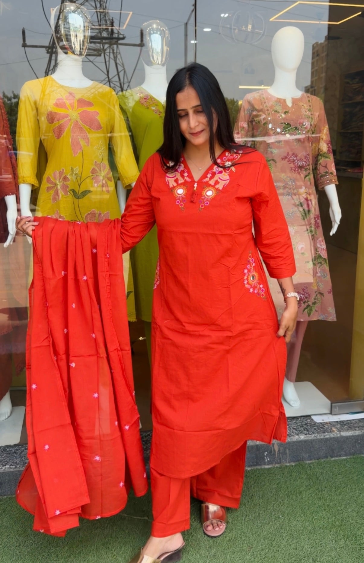 Heritage Crimson Kurta Set