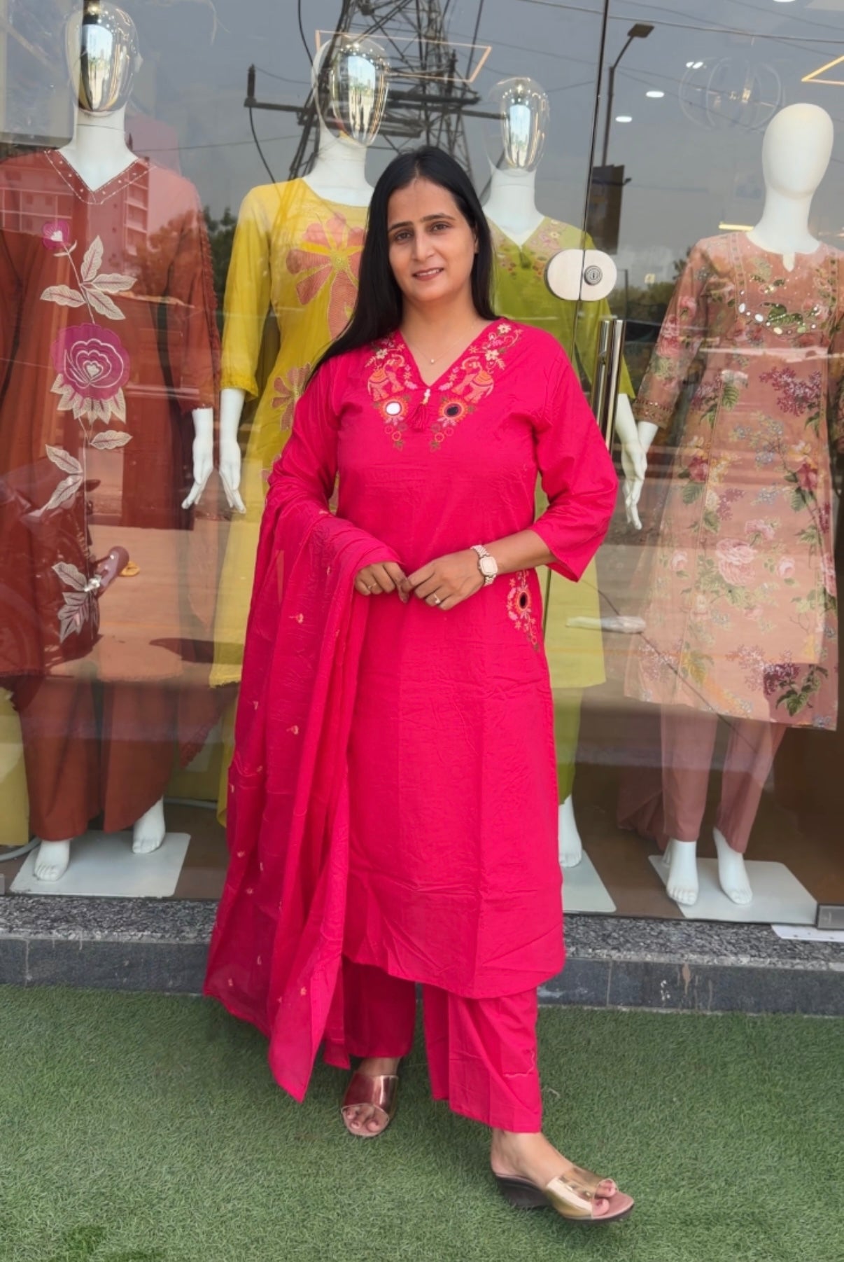 Heritage Crimson Kurta Set