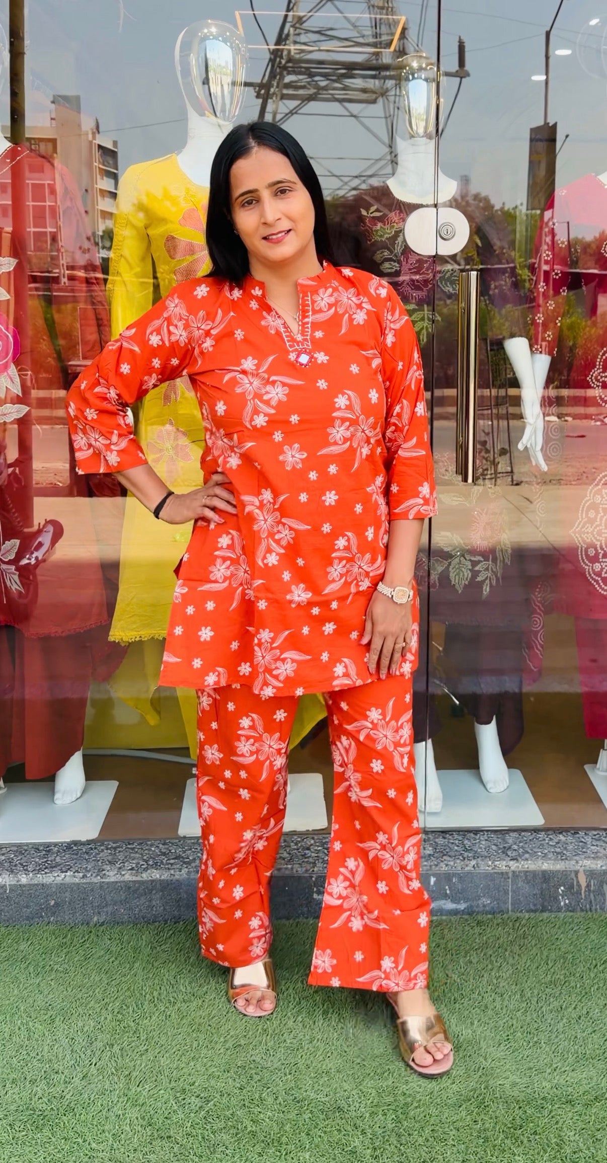 Floral Cotton Printed Women’s Co-Ord Set