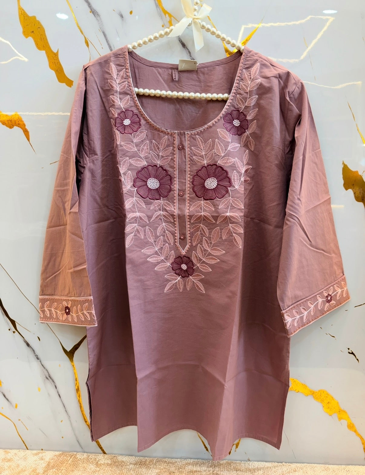 Rangoli Blossom Embroidered Tunic