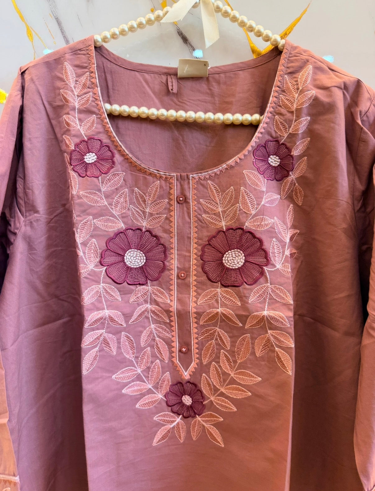 Rangoli Blossom Embroidered Tunic