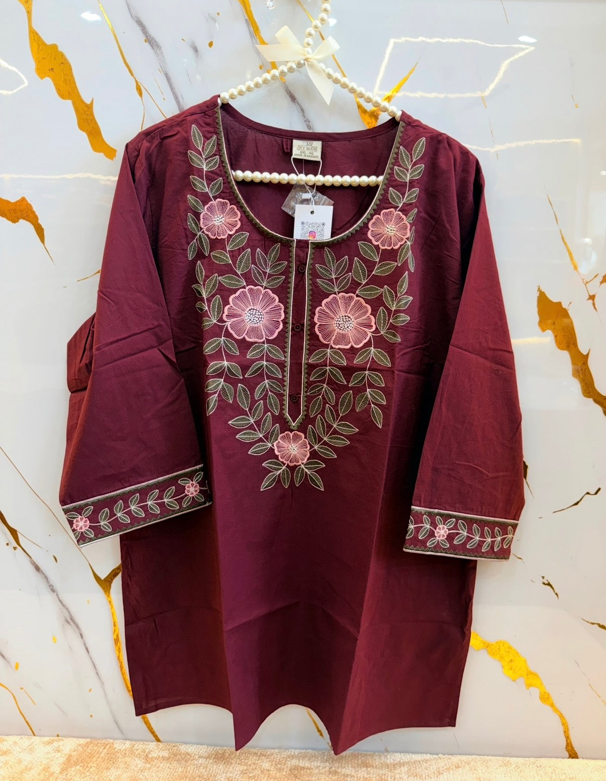 Rangoli Blossom Embroidered Tunic