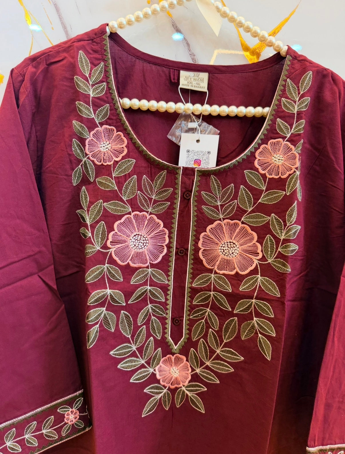 Rangoli Blossom Embroidered Tunic