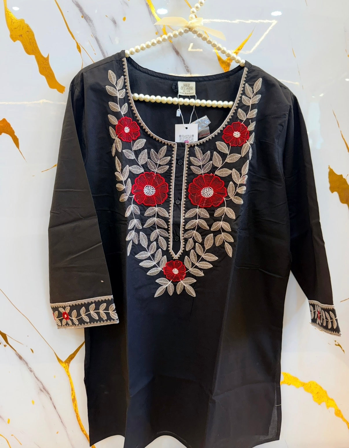 Rangoli Blossom Embroidered Tunic
