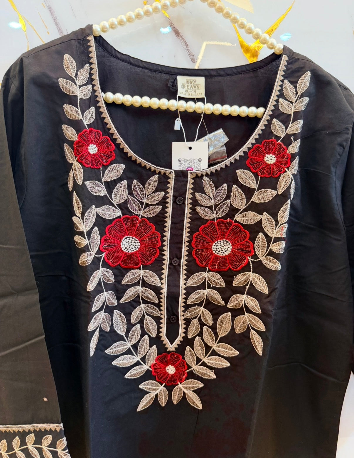 Rangoli Blossom Embroidered Tunic