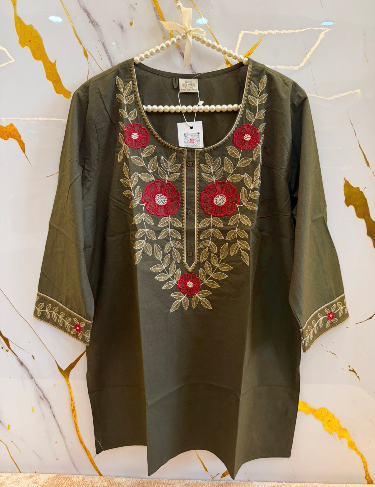 Rangoli Blossom Embroidered Tunic