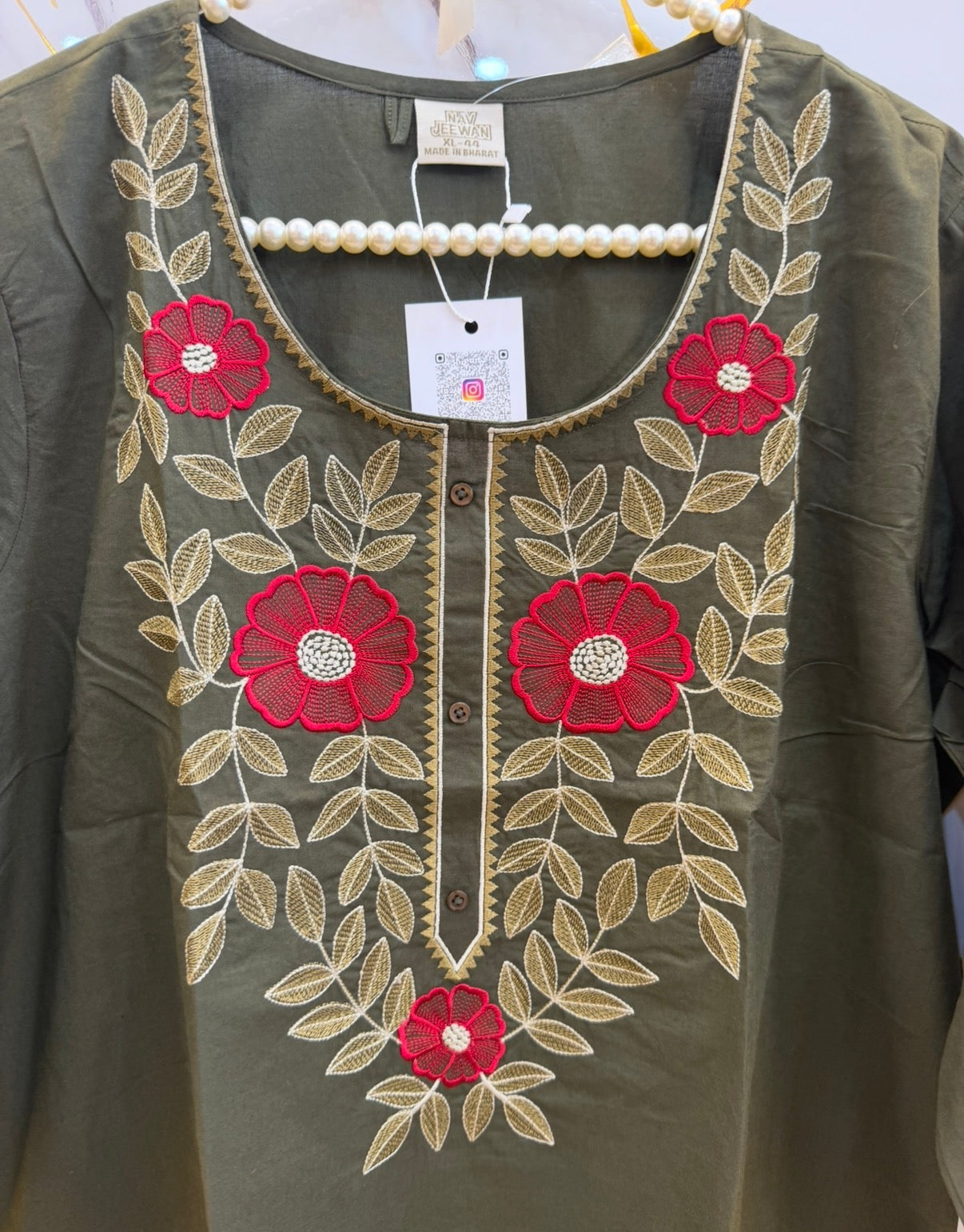 Rangoli Blossom Embroidered Tunic