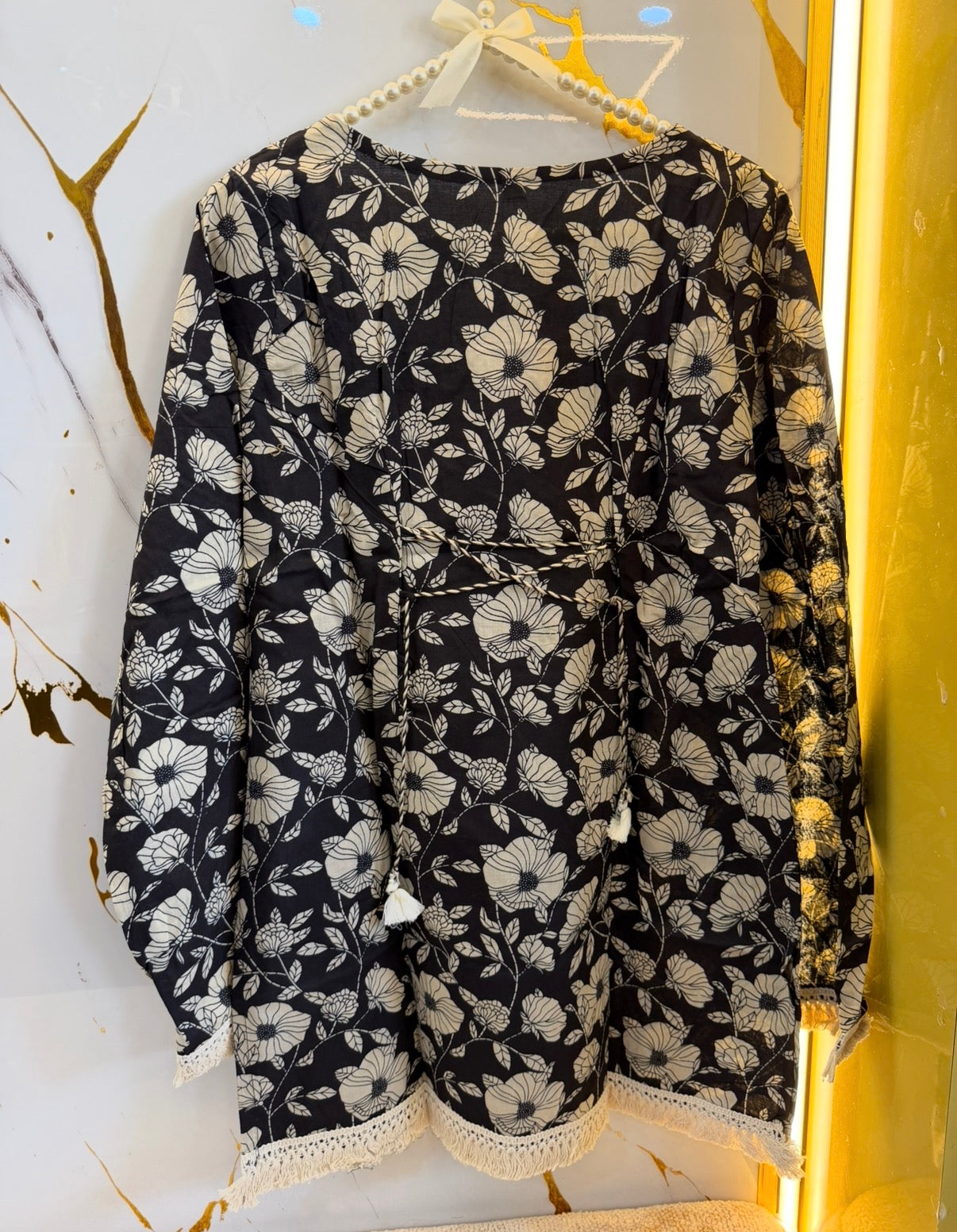 Gulabo Bloom Floral Tie-Up Kurti
