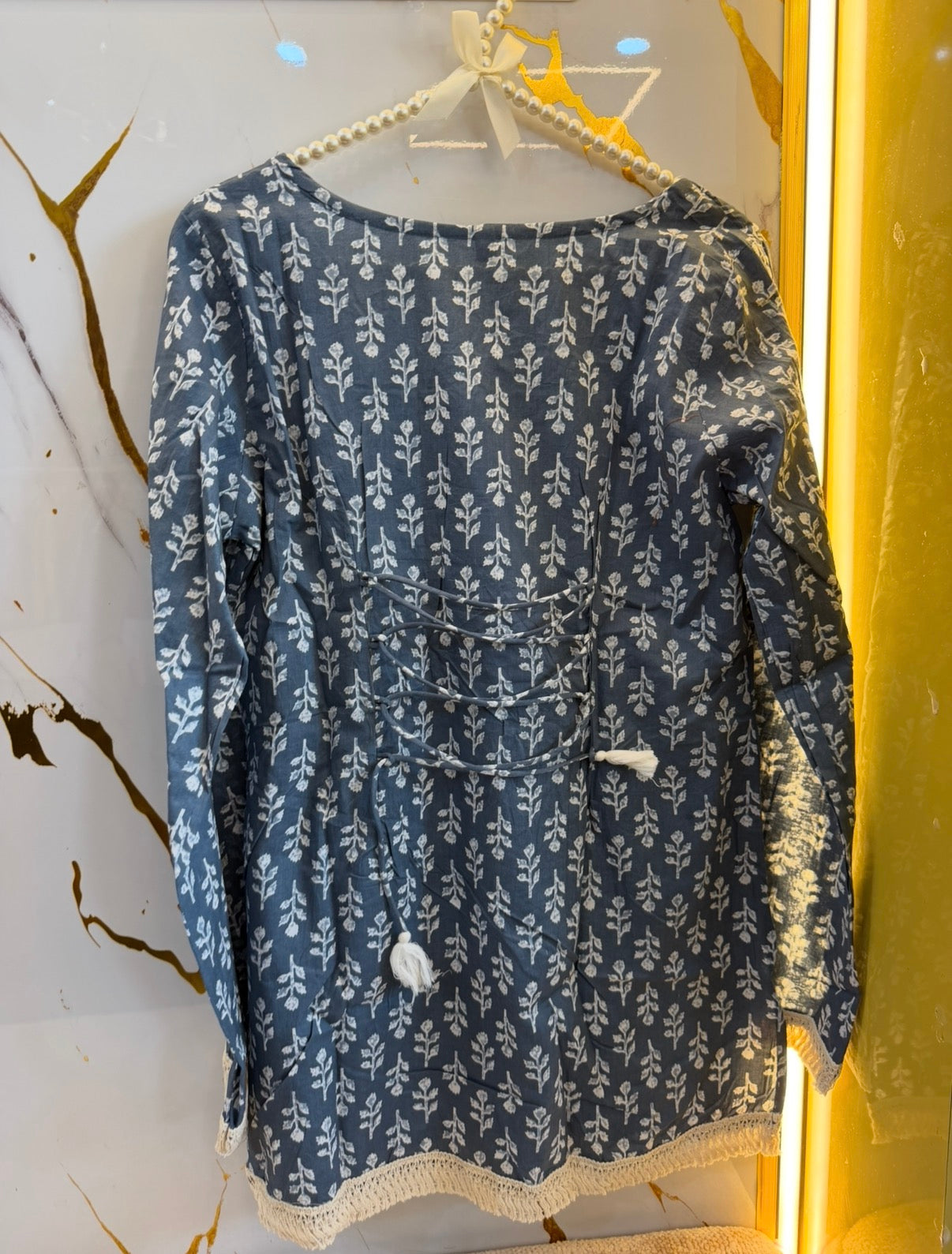 Gulabo Bloom Floral Tie-Up Kurti