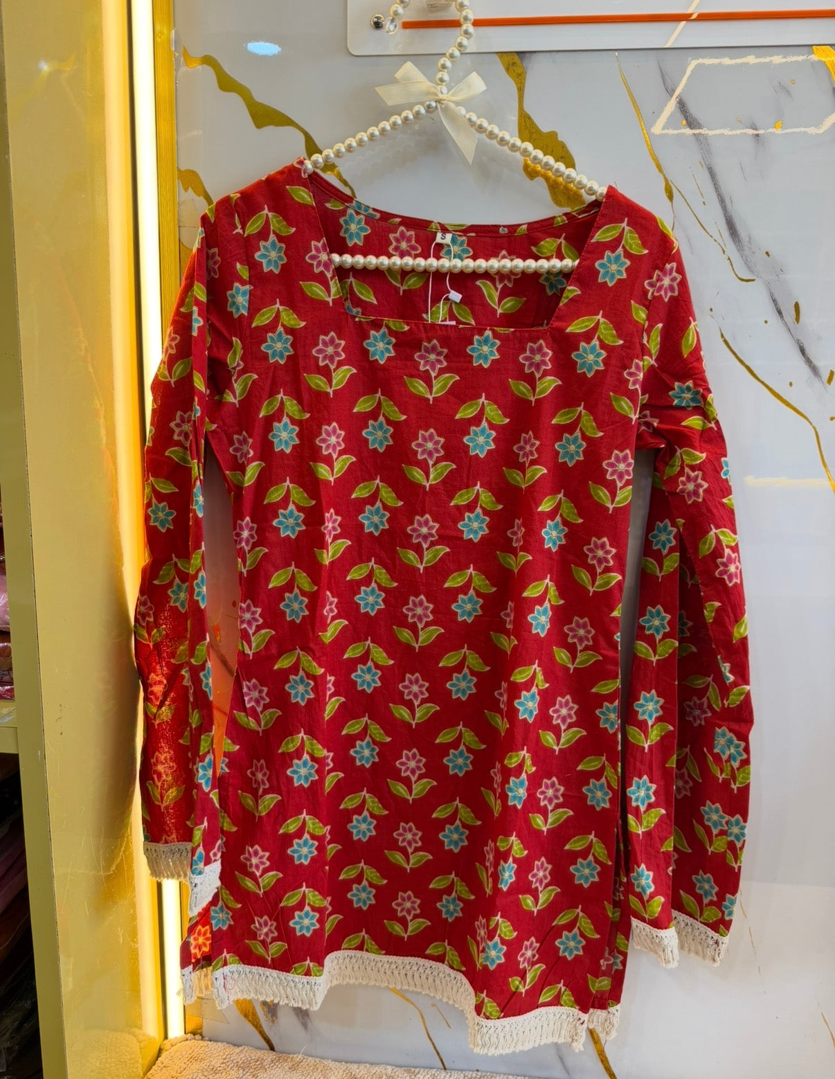Gulabo Bloom Floral Tie-Up Kurti