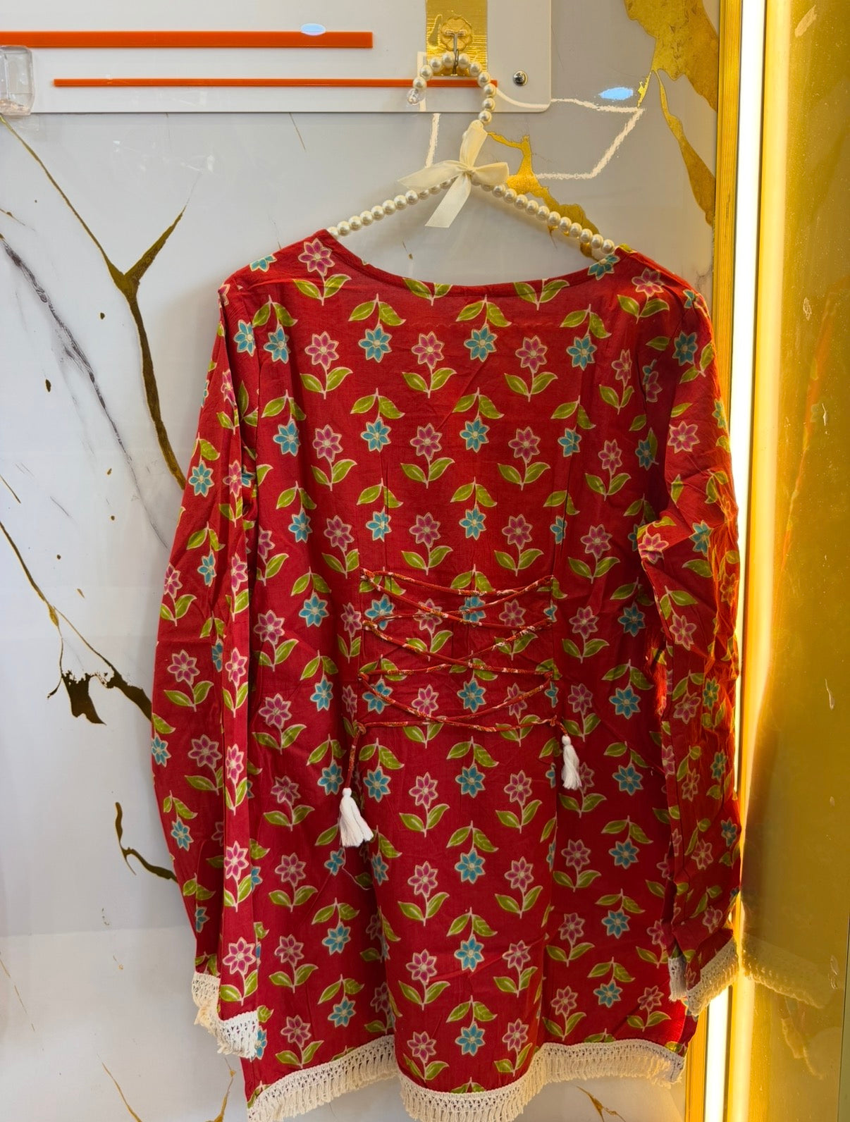 Gulabo Bloom Floral Tie-Up Kurti