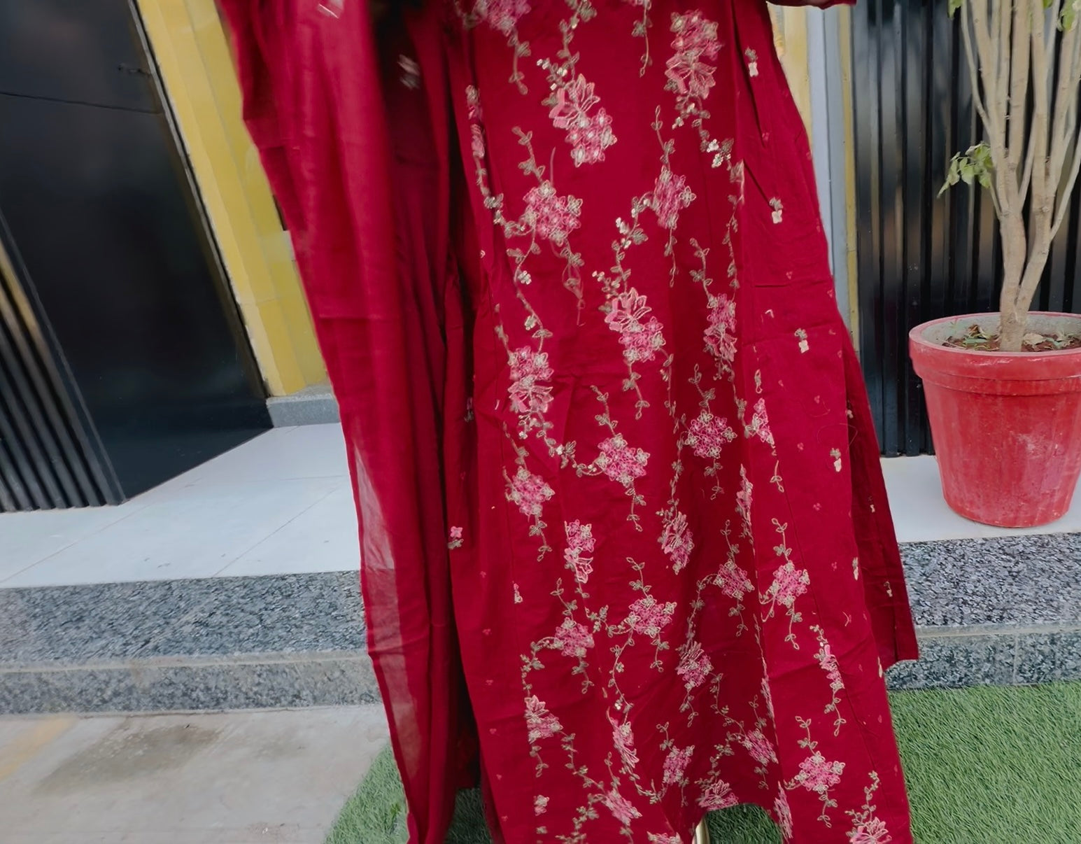 Autumn Blossom Ethnic Suit