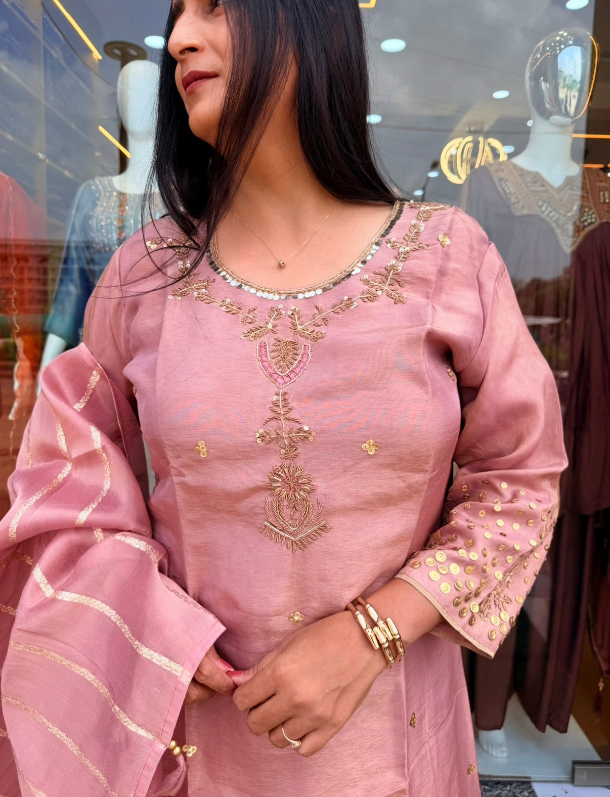 Pink Royale Embroidered Suit