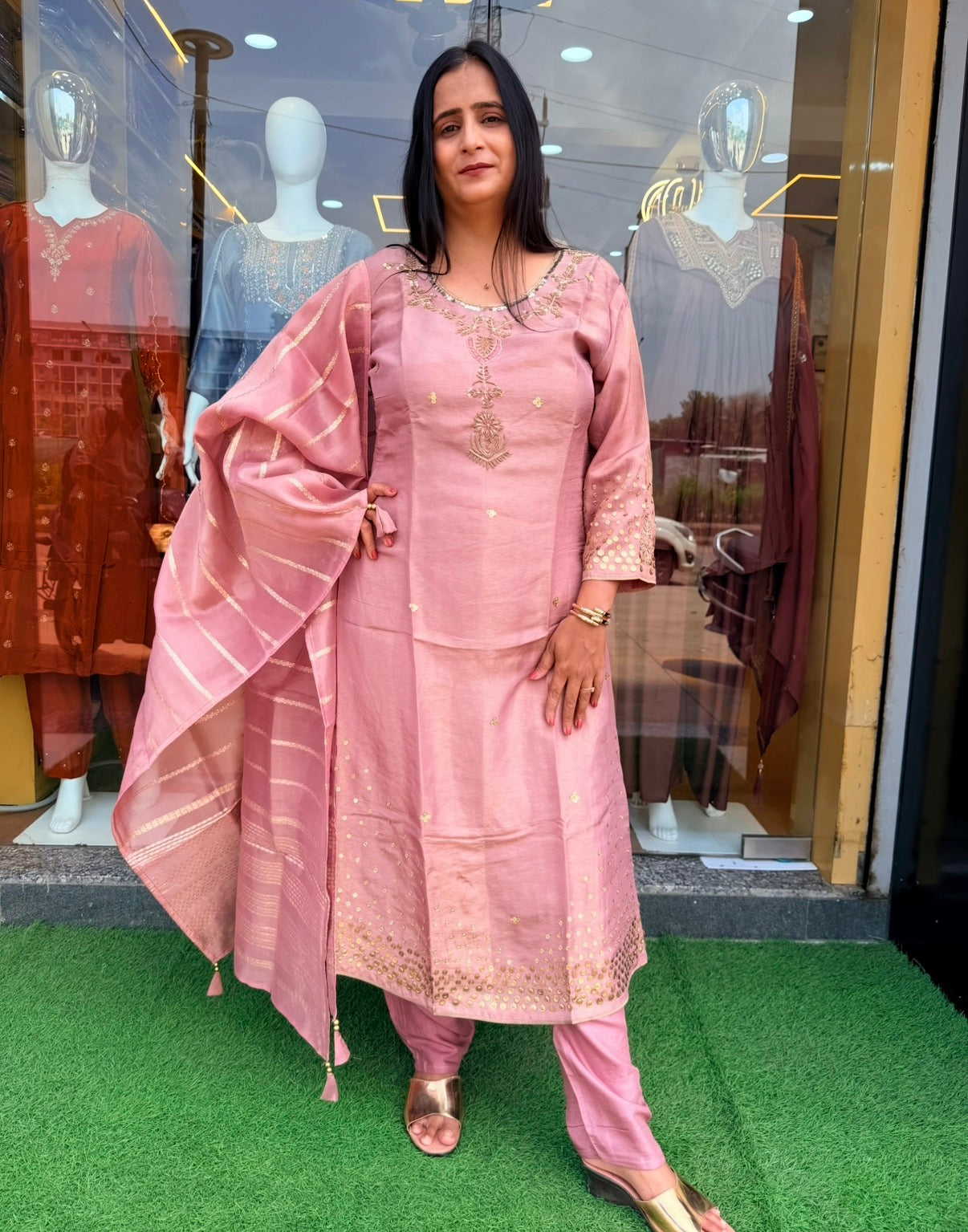 Pink Royale Embroidered Suit