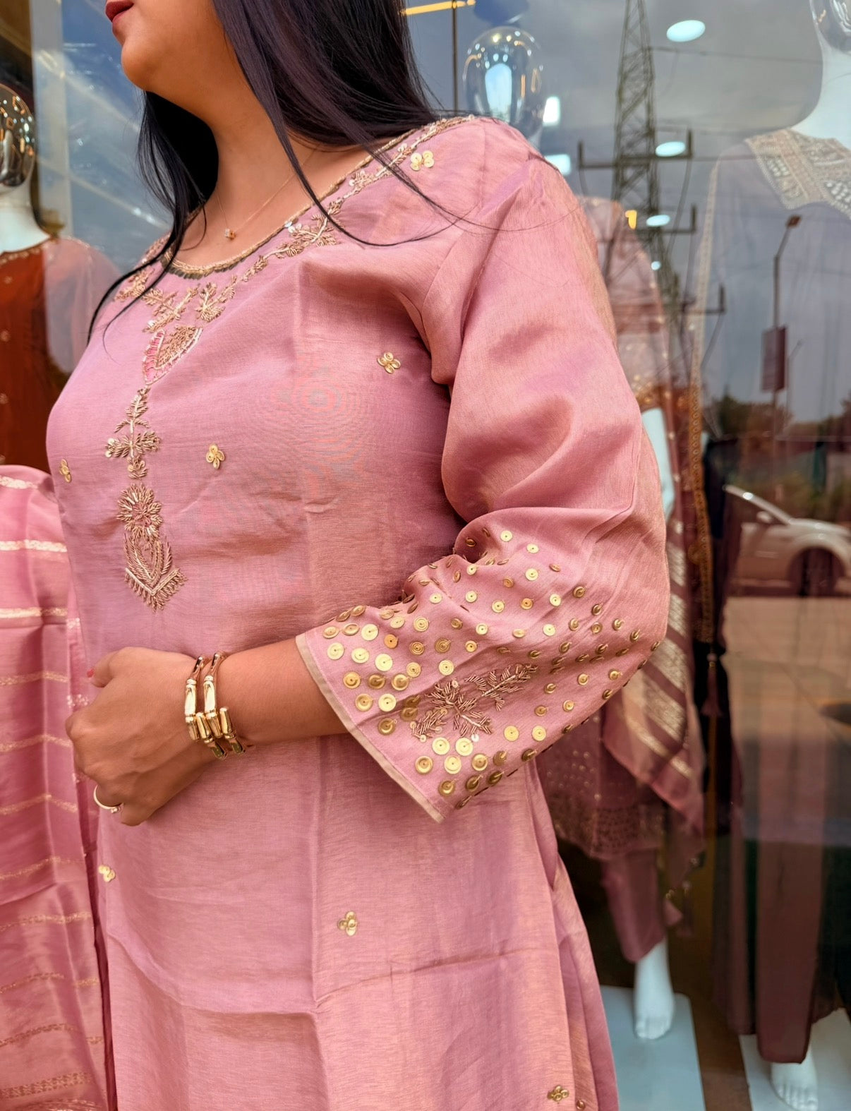 Pink Royale Embroidered Suit