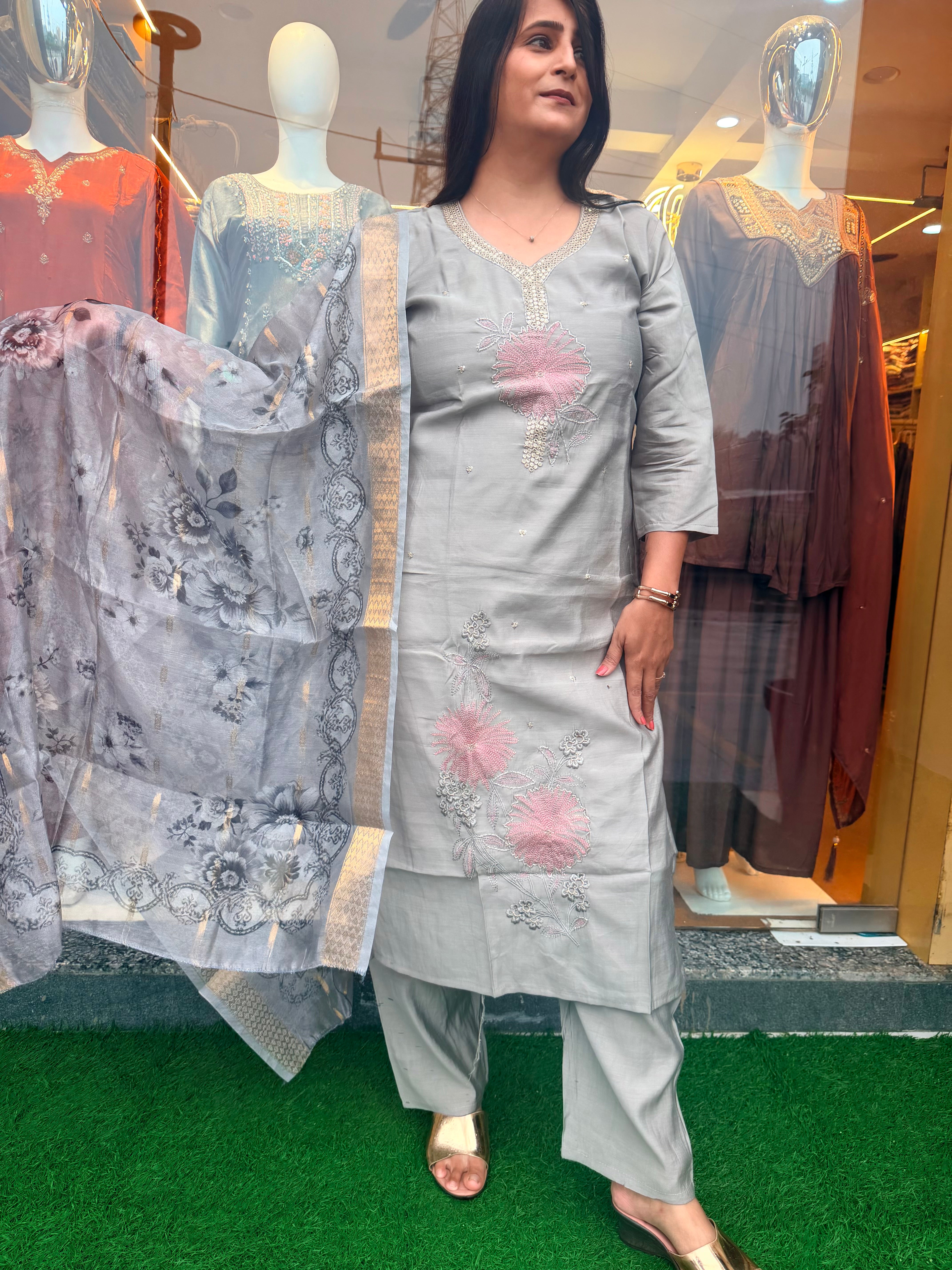 Pastel Blossom Suit Set