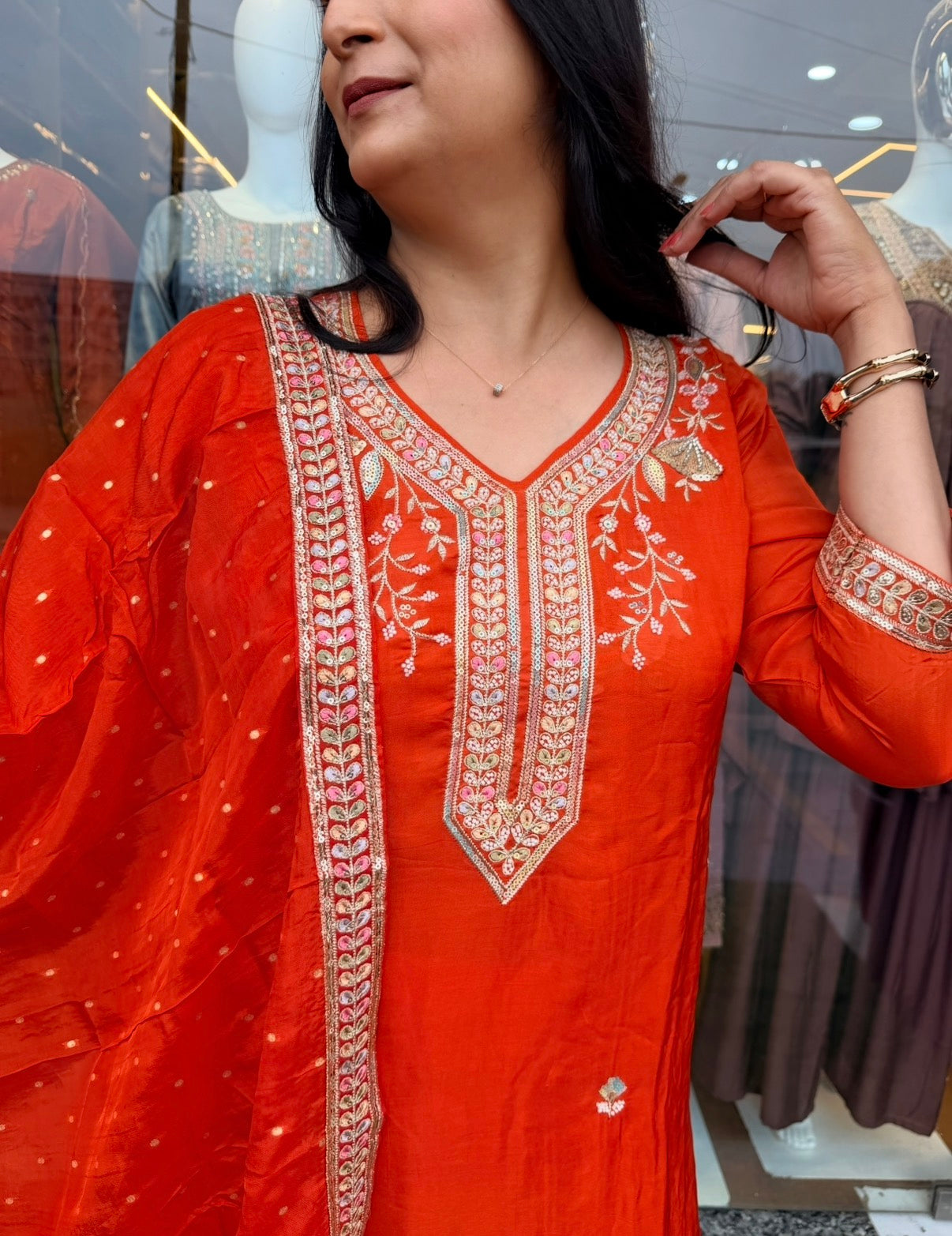 Rangrez Floral Elegance Suit Set
