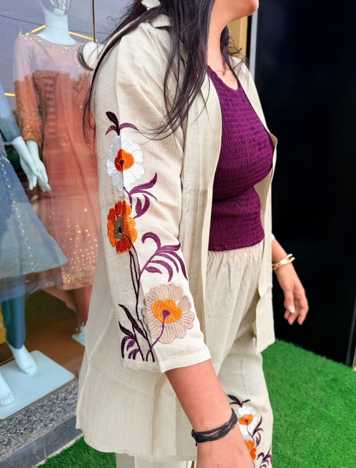 Sunlit Blossom Embroidered Co-ord