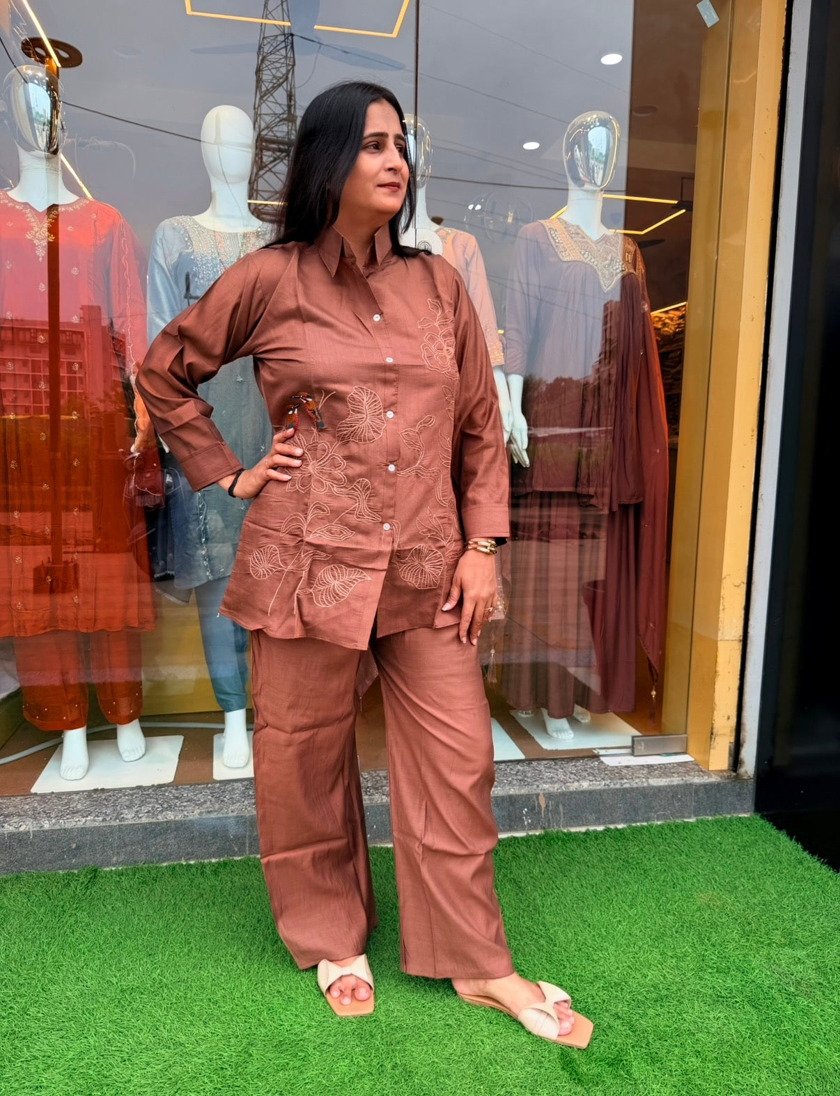 Nature Sketch Lounge Co-ord