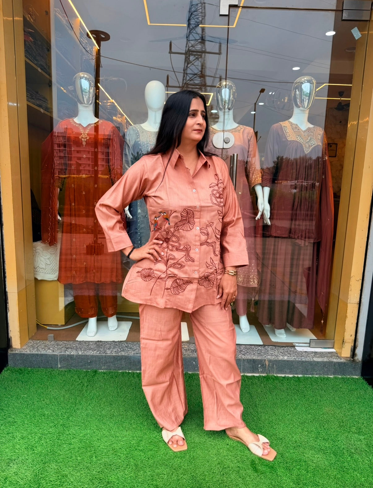 Nature Sketch Lounge Co-ord