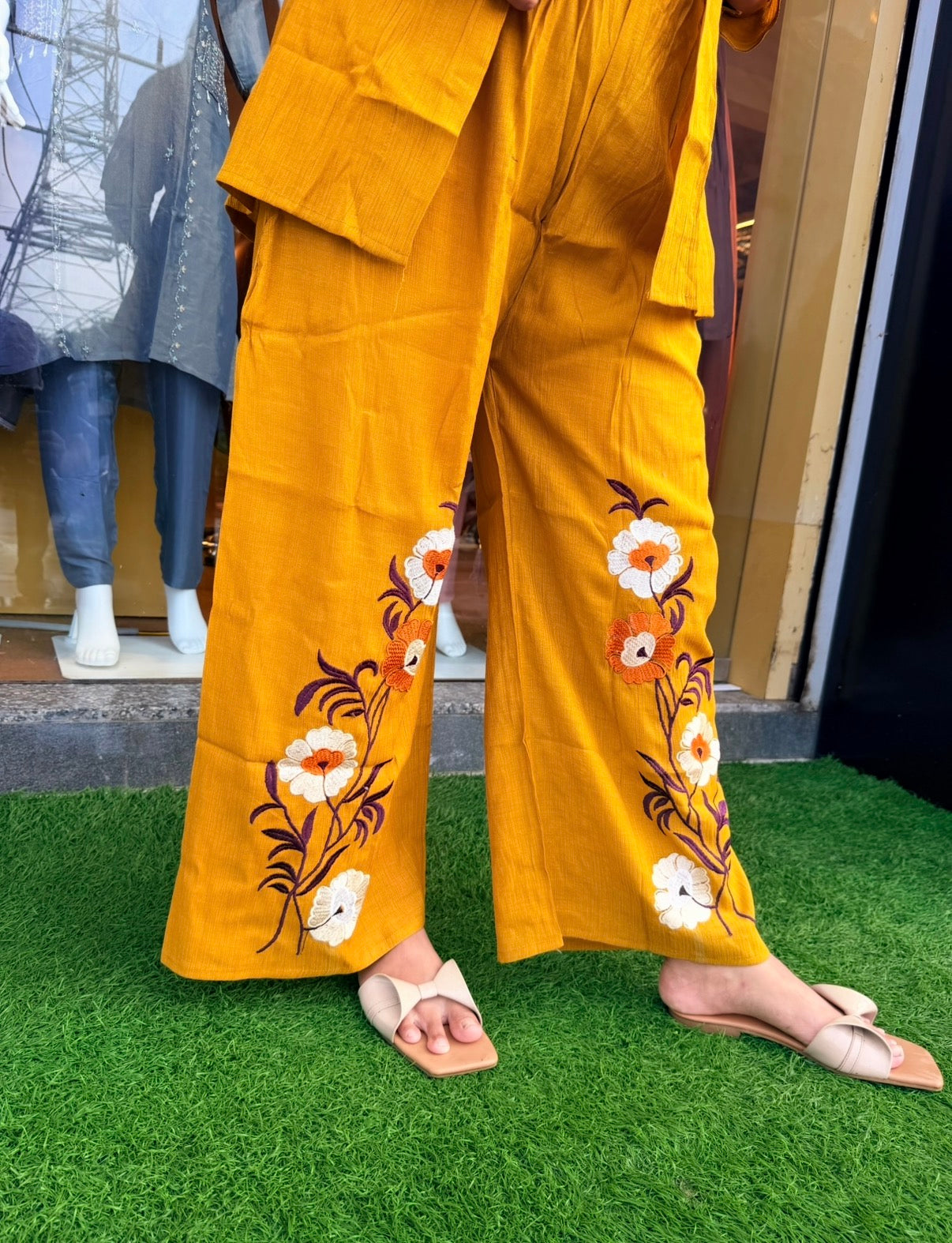 Sunlit Blossom Embroidered Co-ord