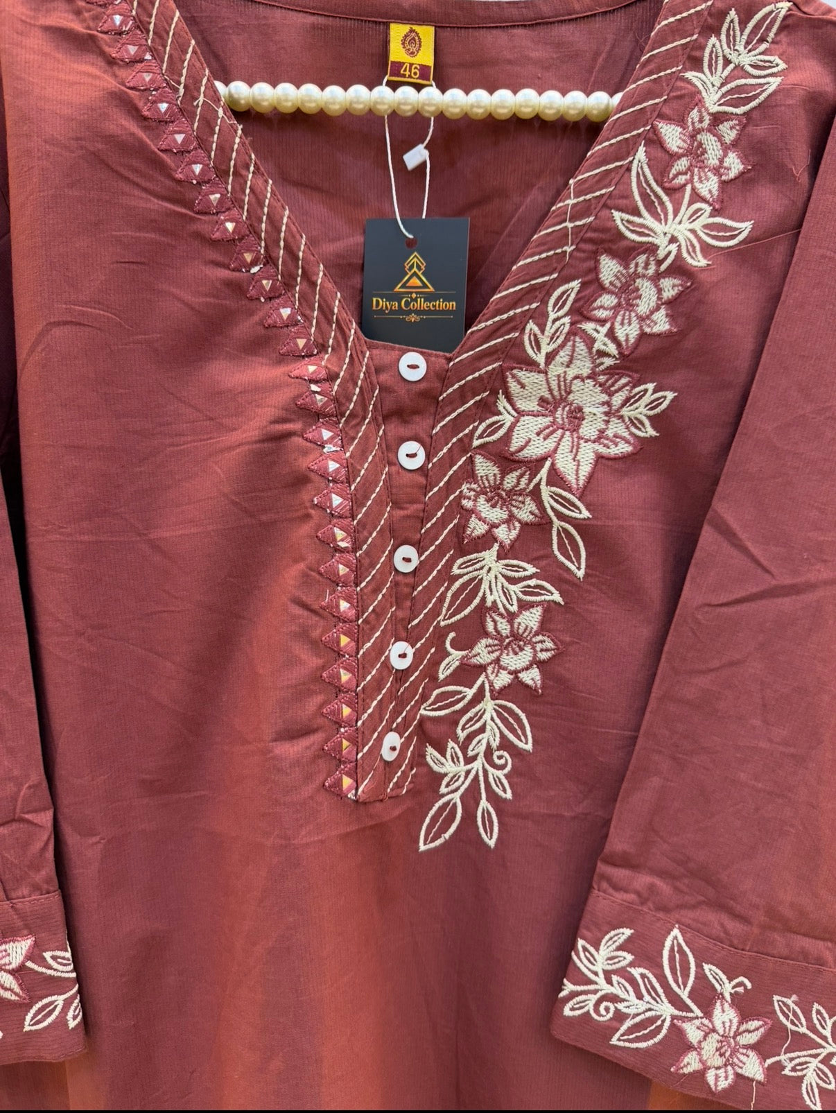 Blossom Embroidered Tunic - Big Size