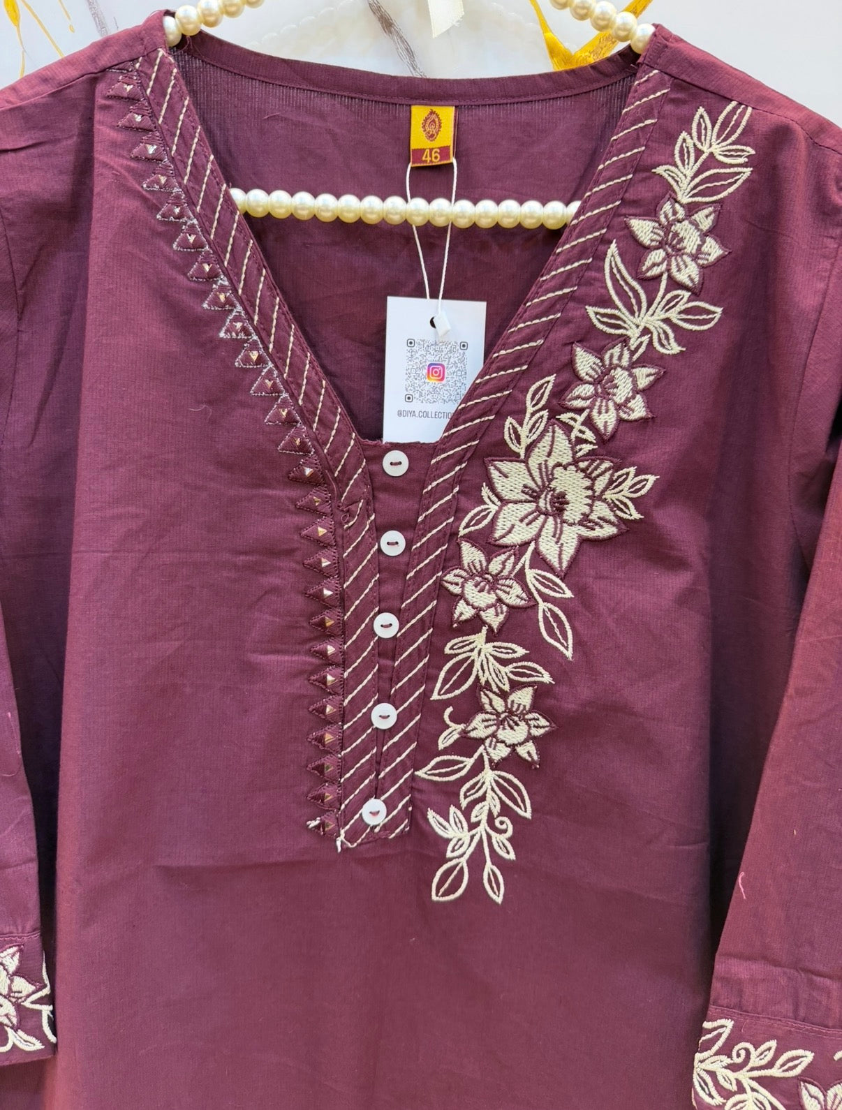 Blossom Embroidered Tunic - Big Size