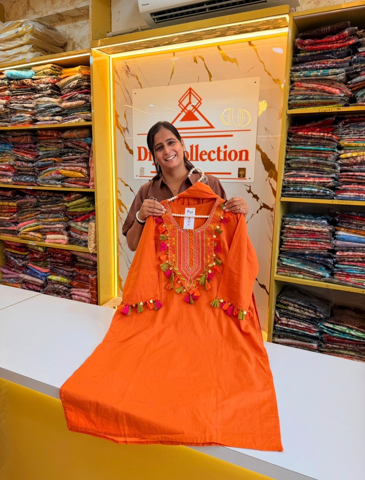 Rangriti Festive Embroidered Big Size 3Pcs
