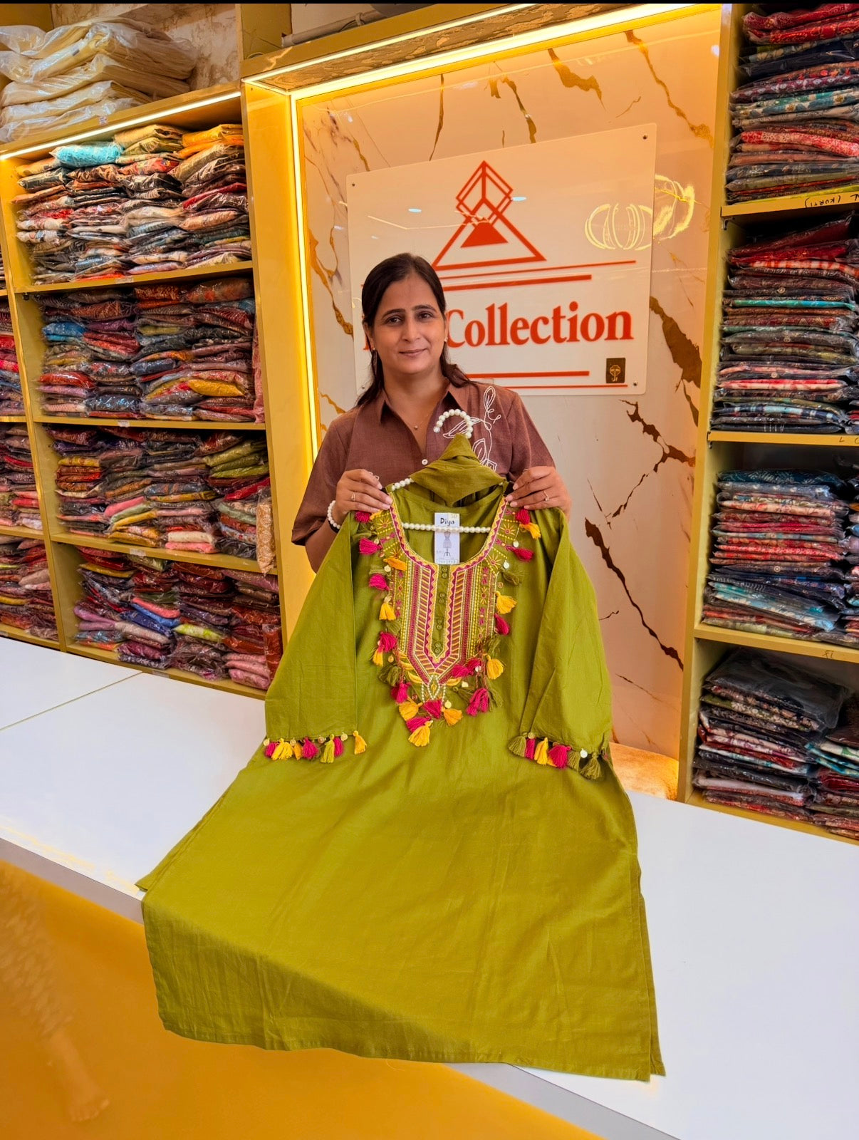 Rangriti Festive Embroidered Big Size 3Pcs