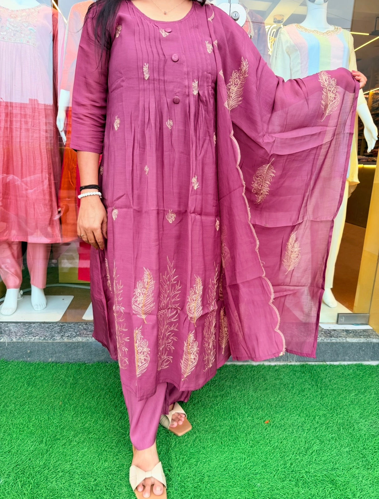 Aafreen Rosewood Kurta Set