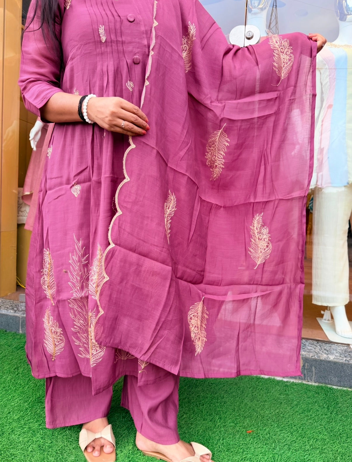 Aafreen Rosewood Kurta Set