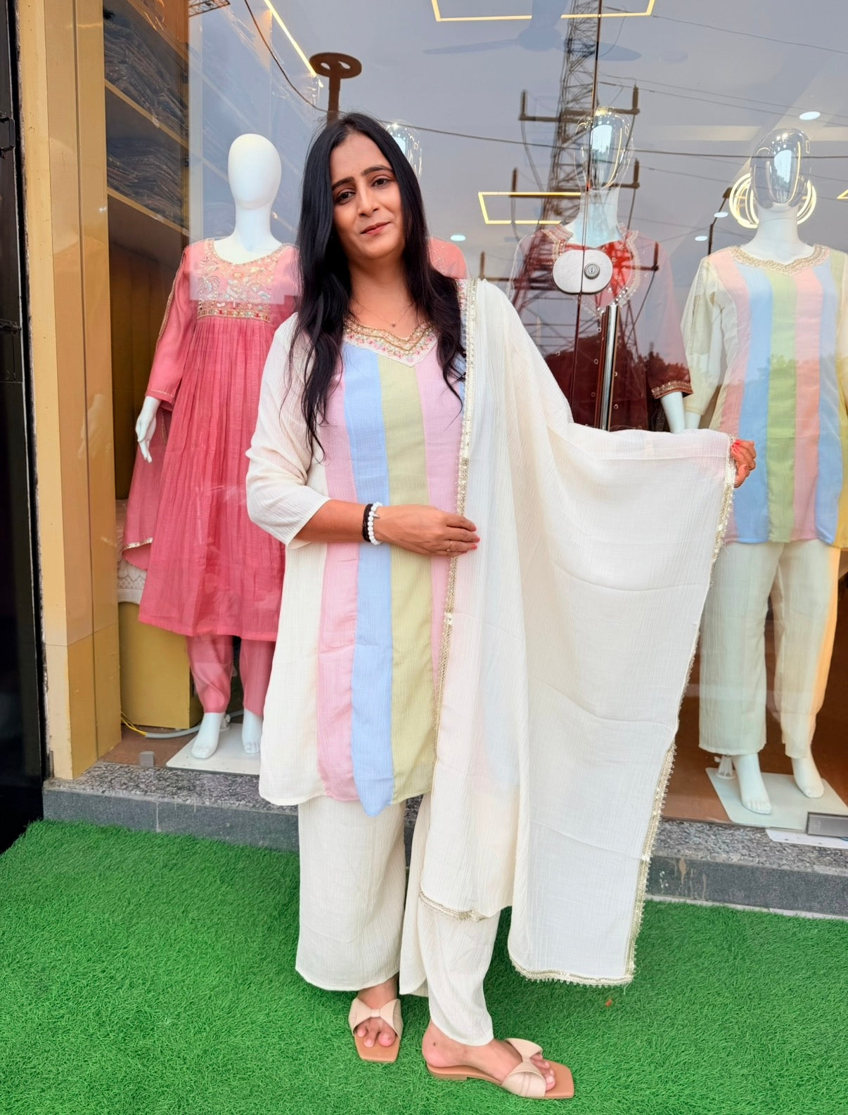 Candy Bloom Straight Kurta 3pcs
