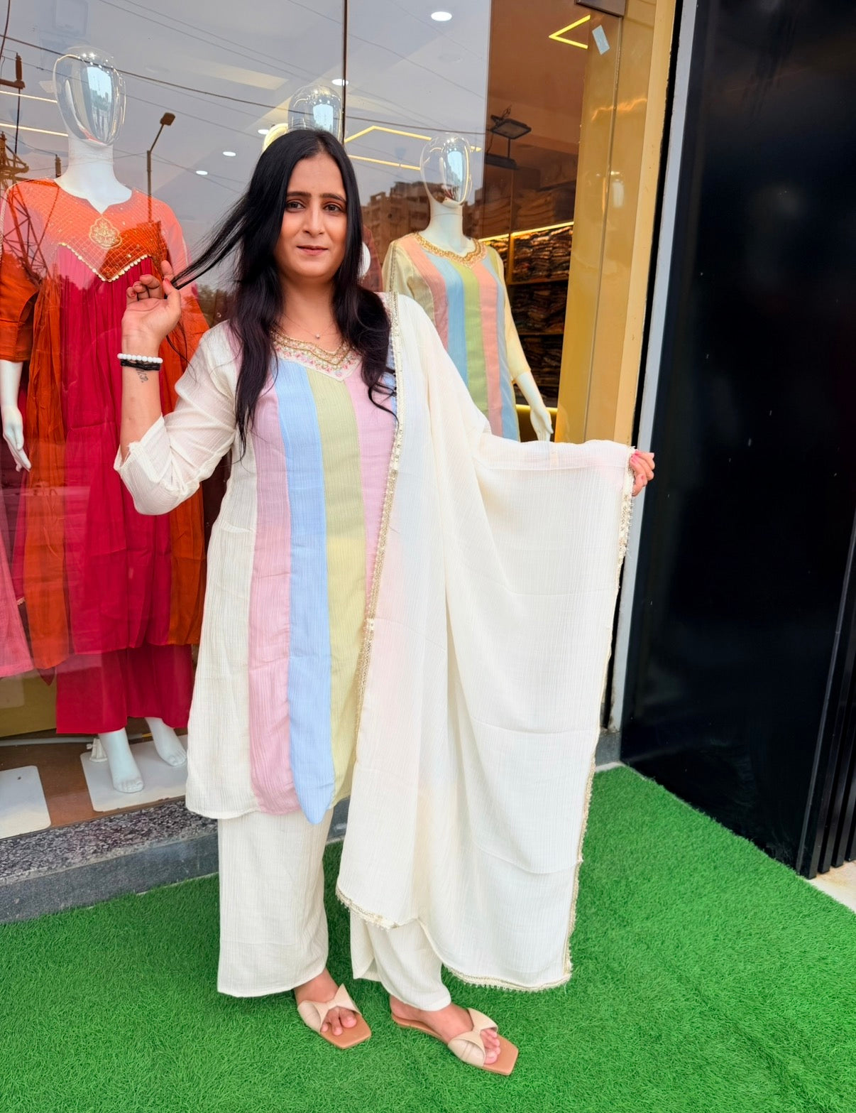 Candy Bloom Straight Kurta 3pcs
