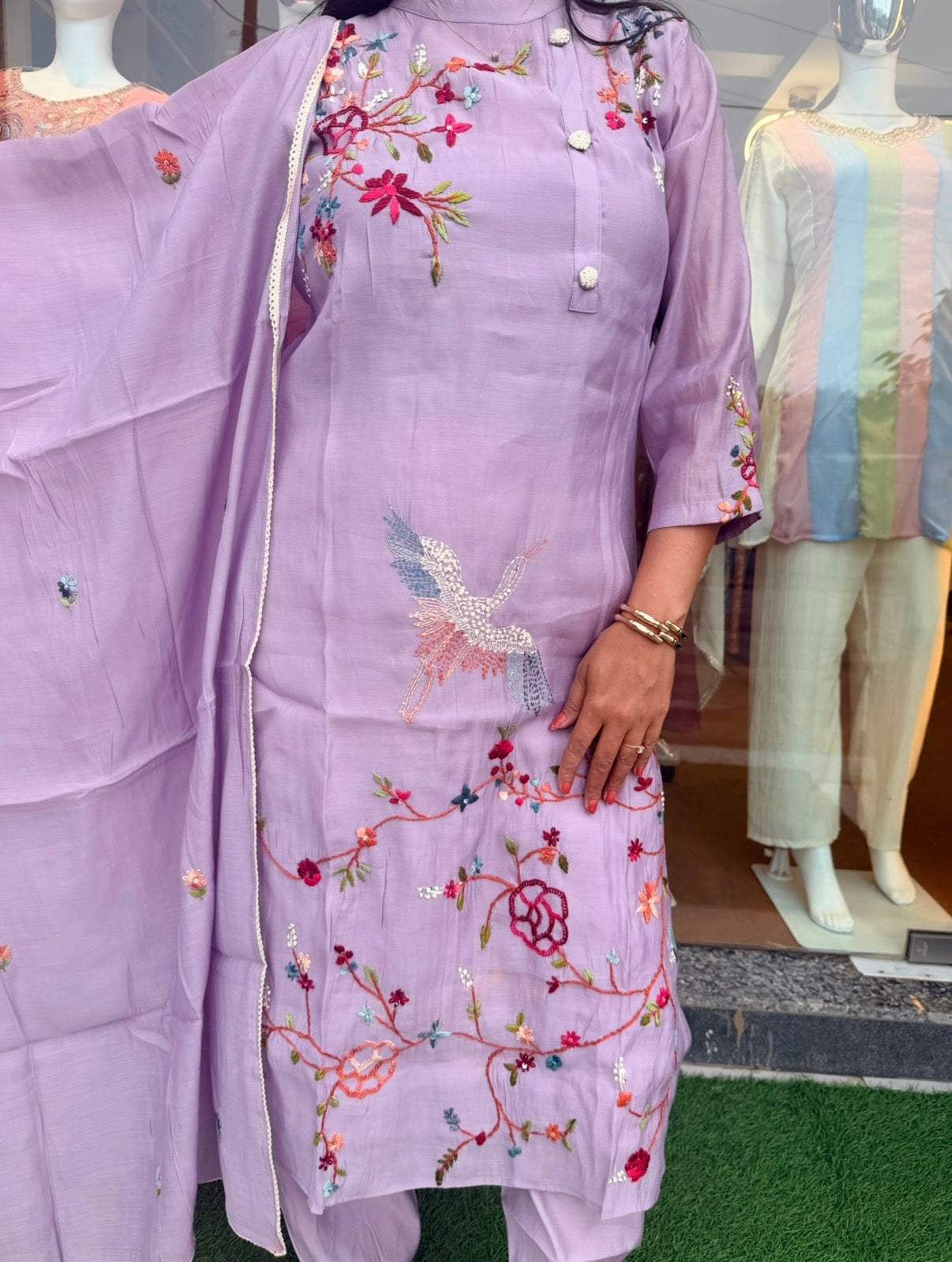 Spring Garden Premium Embroidery 3Pcs