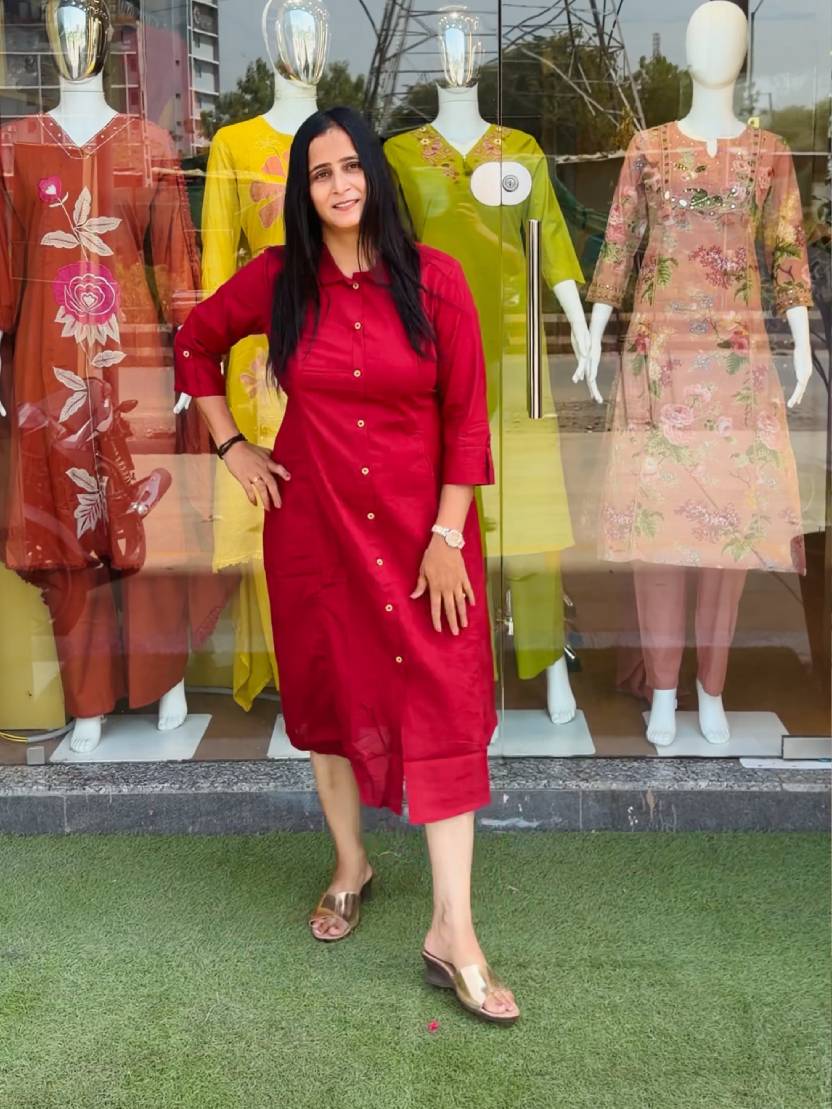 Urban Grace Cotton Shirt Kurti