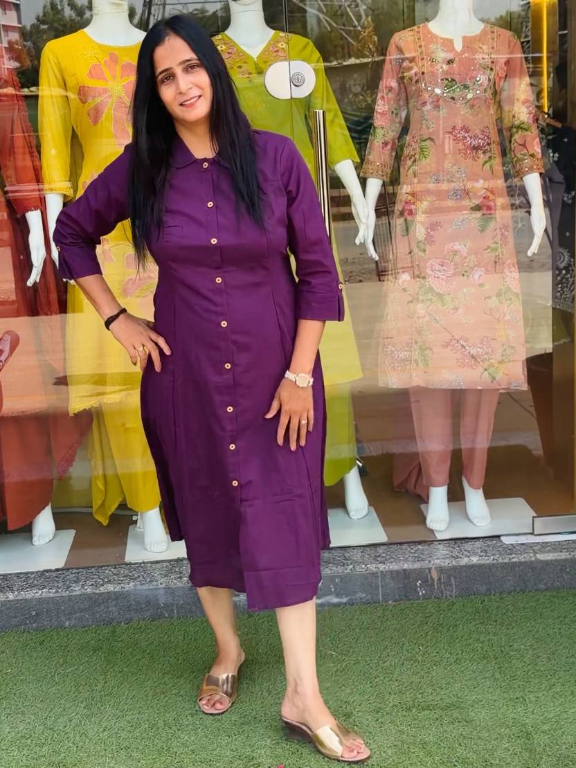 Urban Grace Cotton Shirt Kurti
